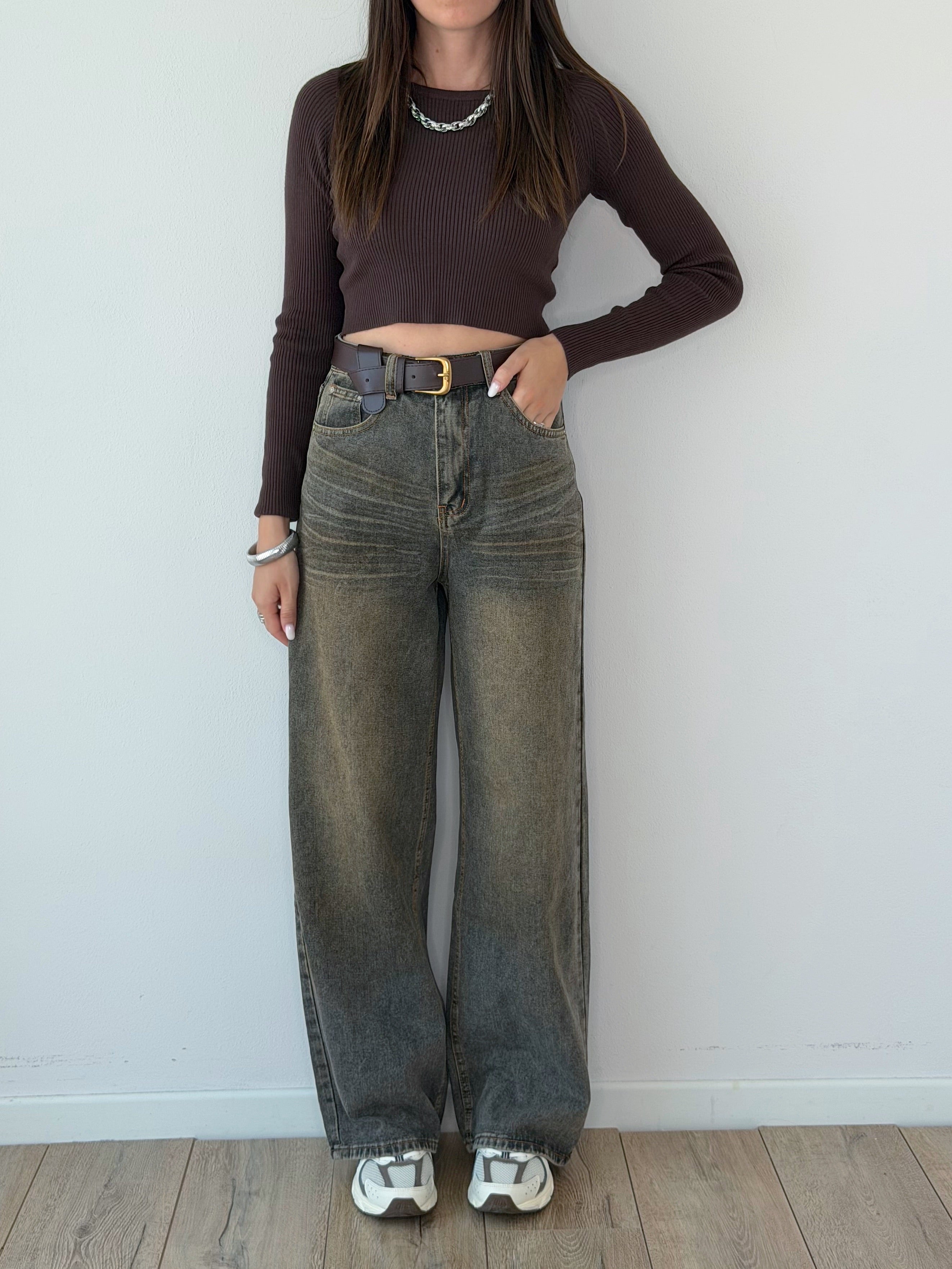 DENIM BAGGY SABBIATO