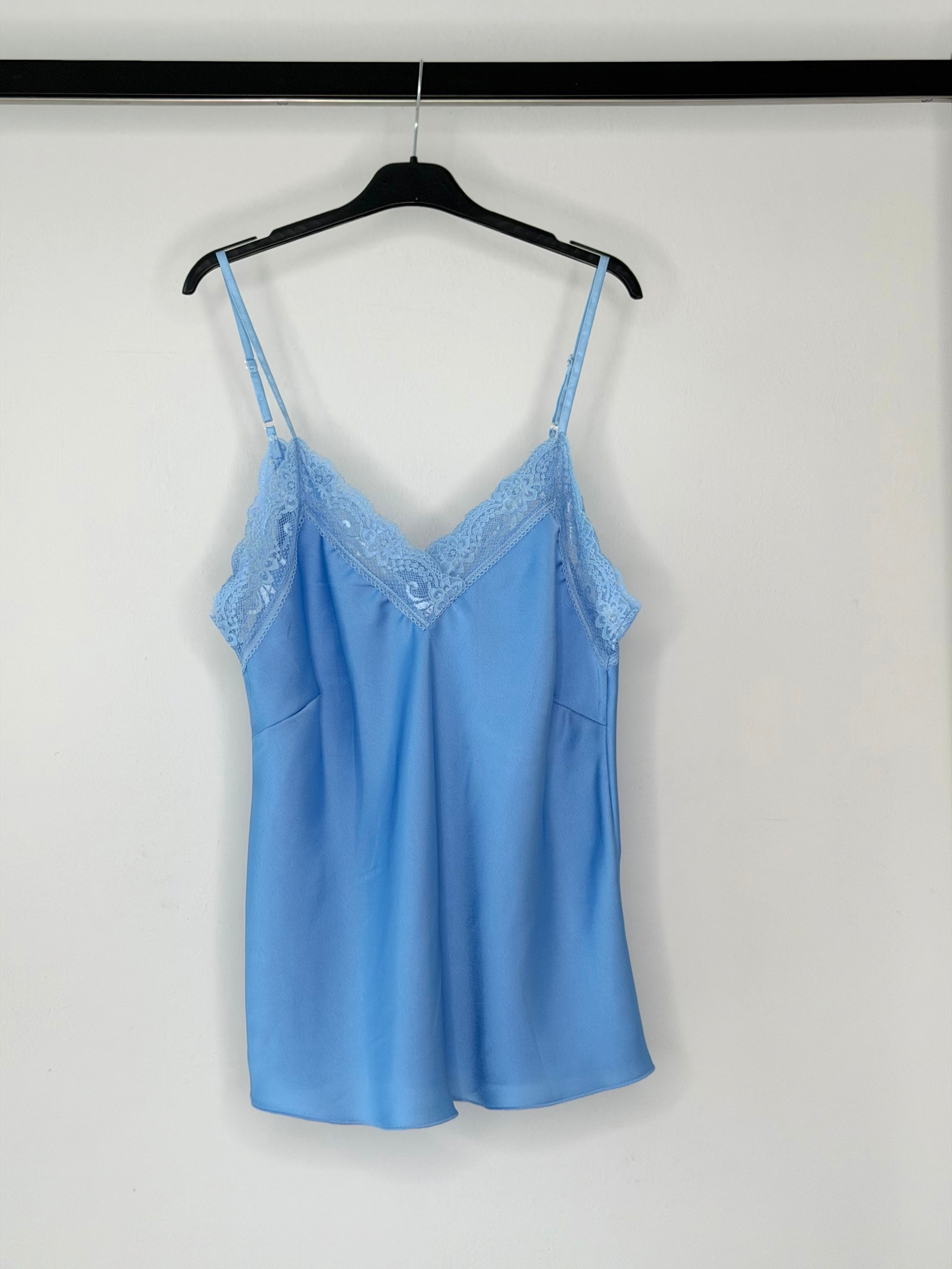 CANOTTIERA IN RASO & PIZZO