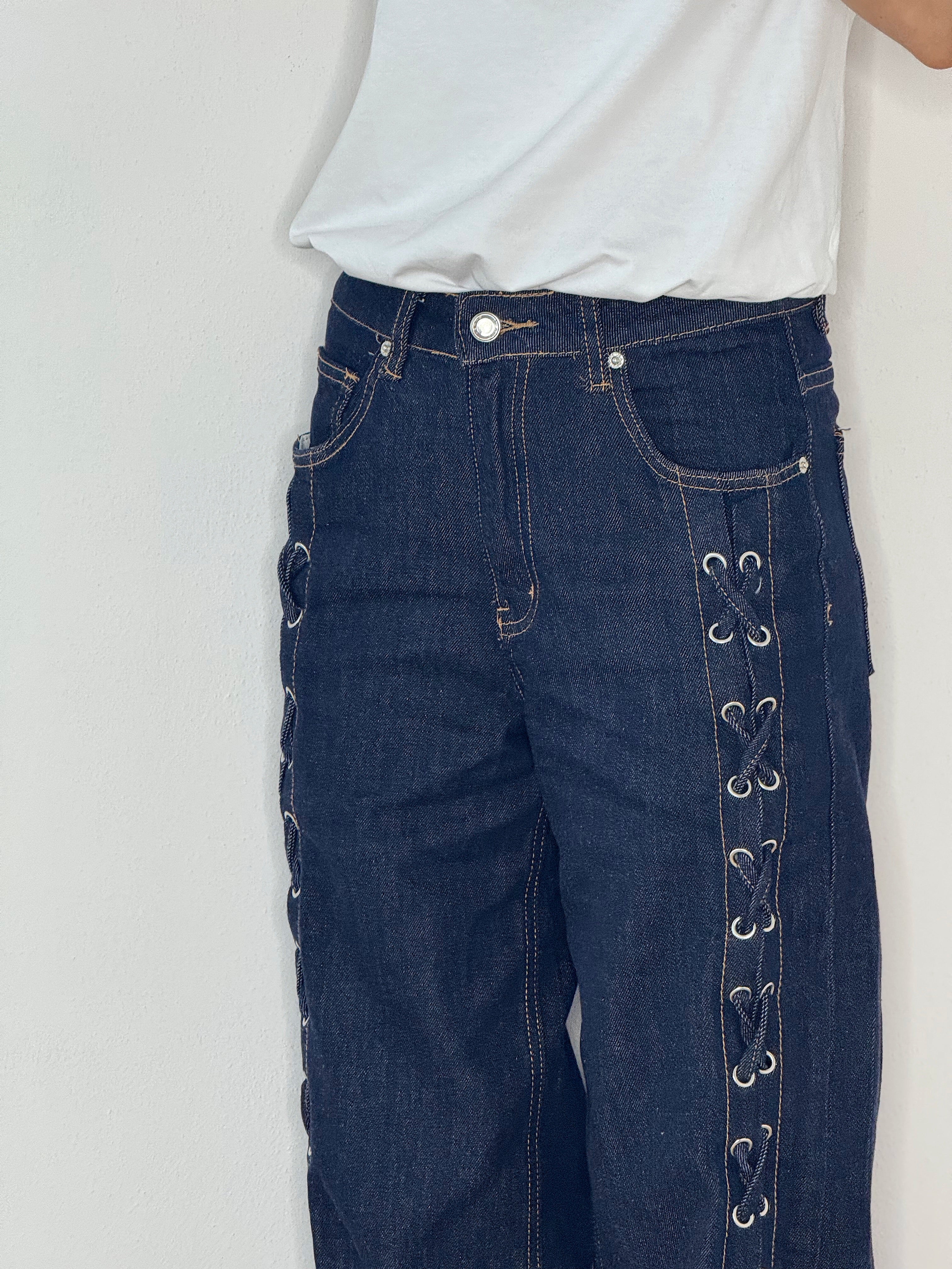 DENIM BLU INTRECCIO
