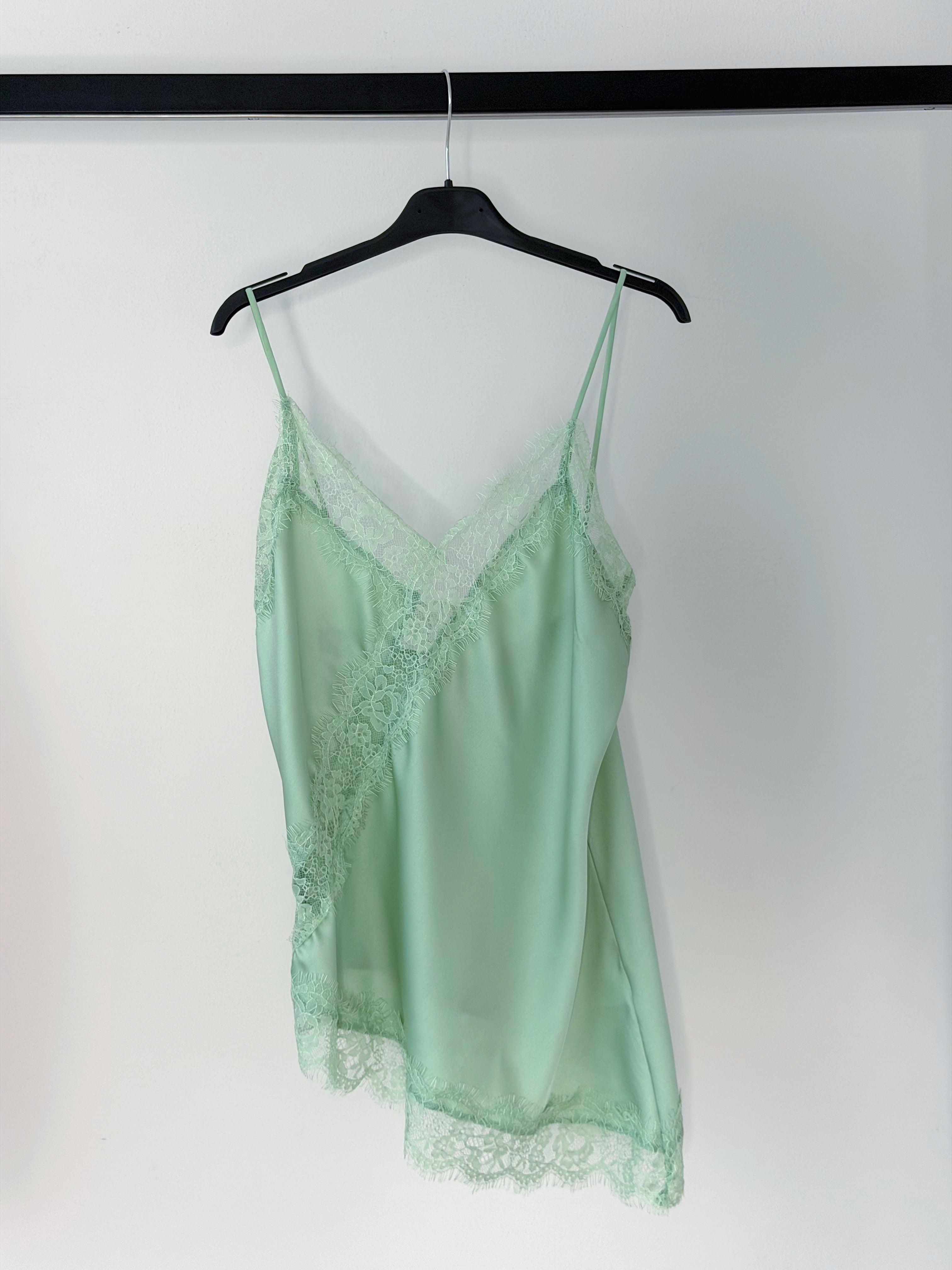 CANOTTIERA ASSIMETRICA CON PIZZO