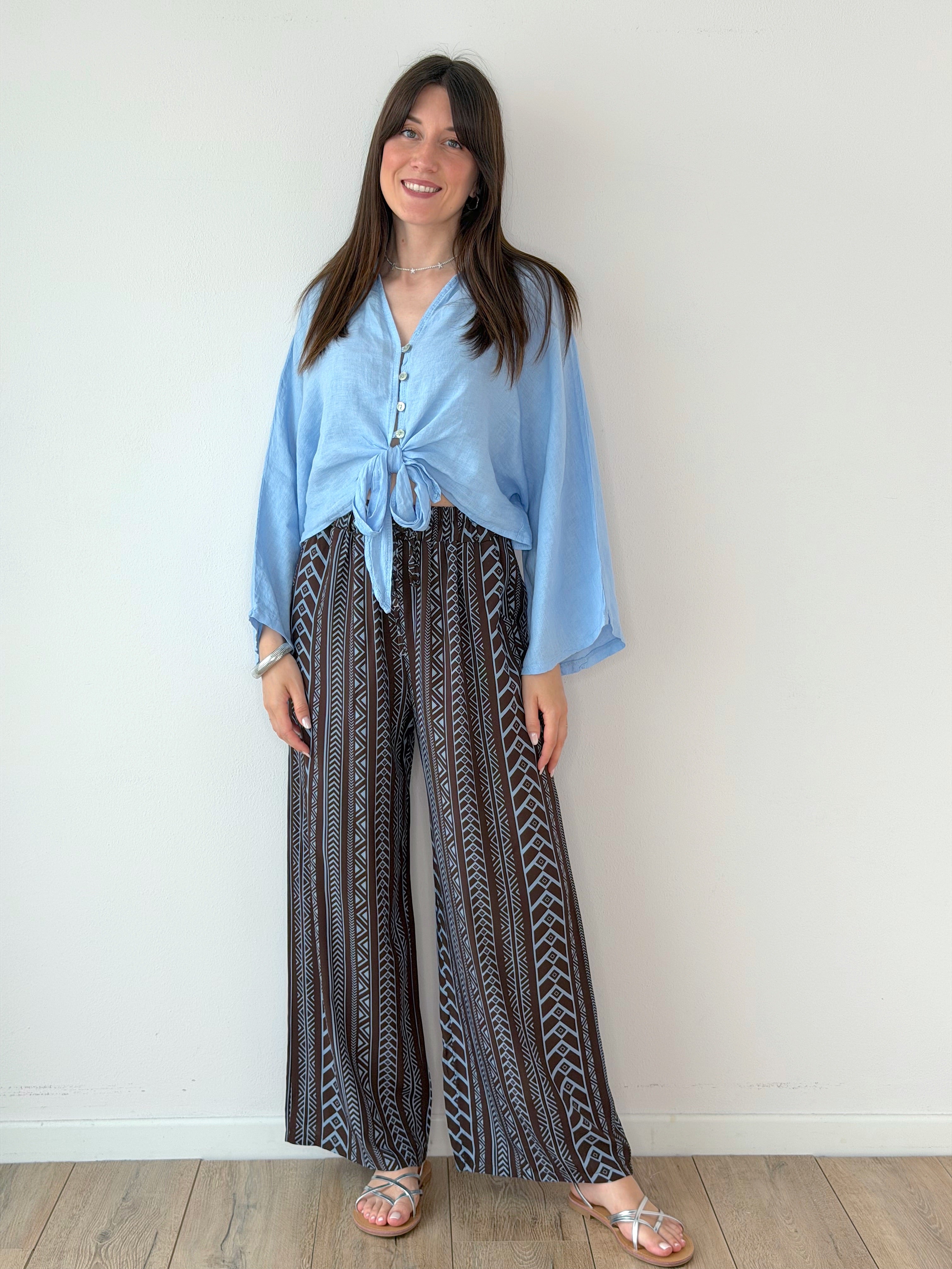PANTALONE ATZECO IN VISCOSA