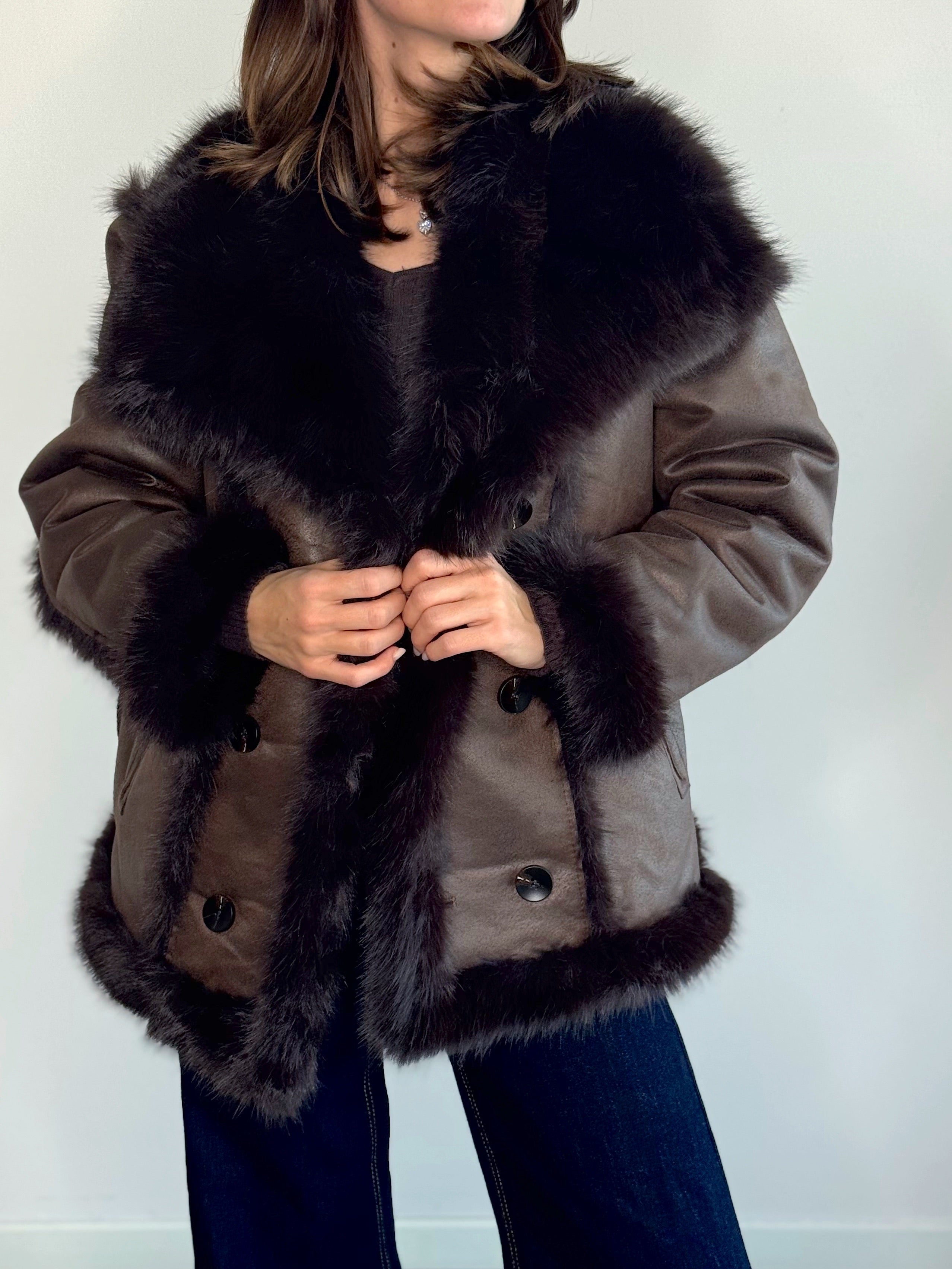 GIACCONE CON ECOPELLICCIA ( PREMIUM QUALITY )