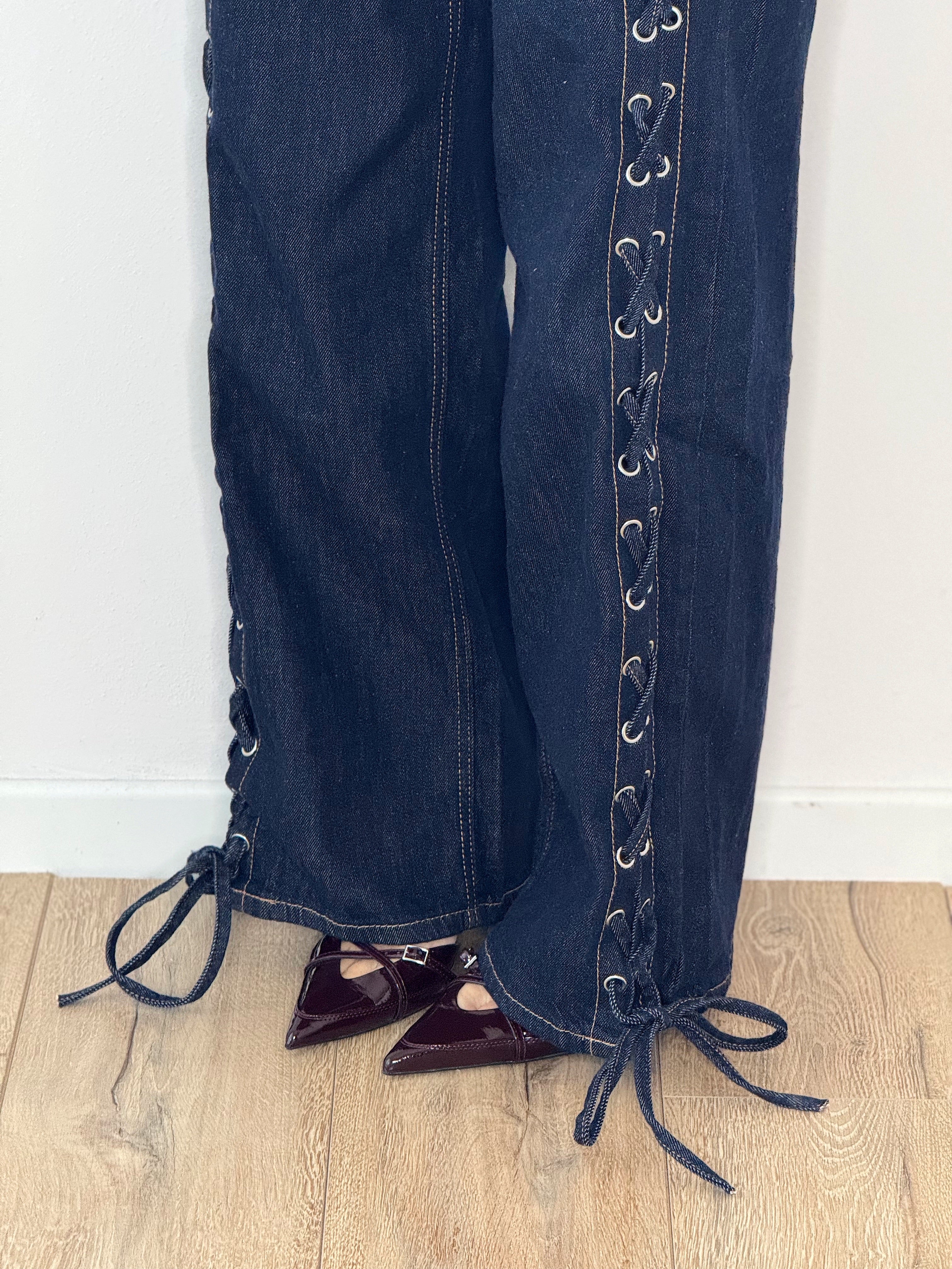 DENIM BLU INTRECCIO