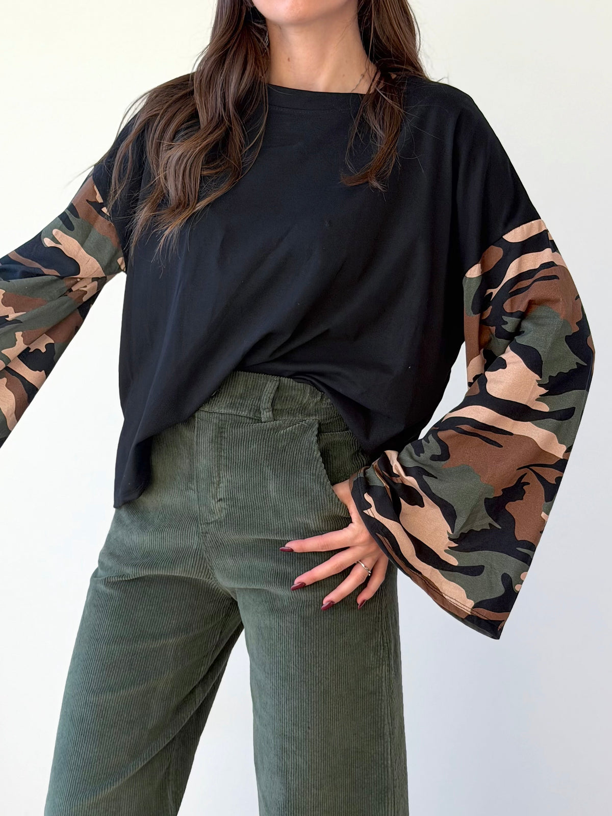 LONGSLEEVE OVER MANICHE CAMOUFLAGE