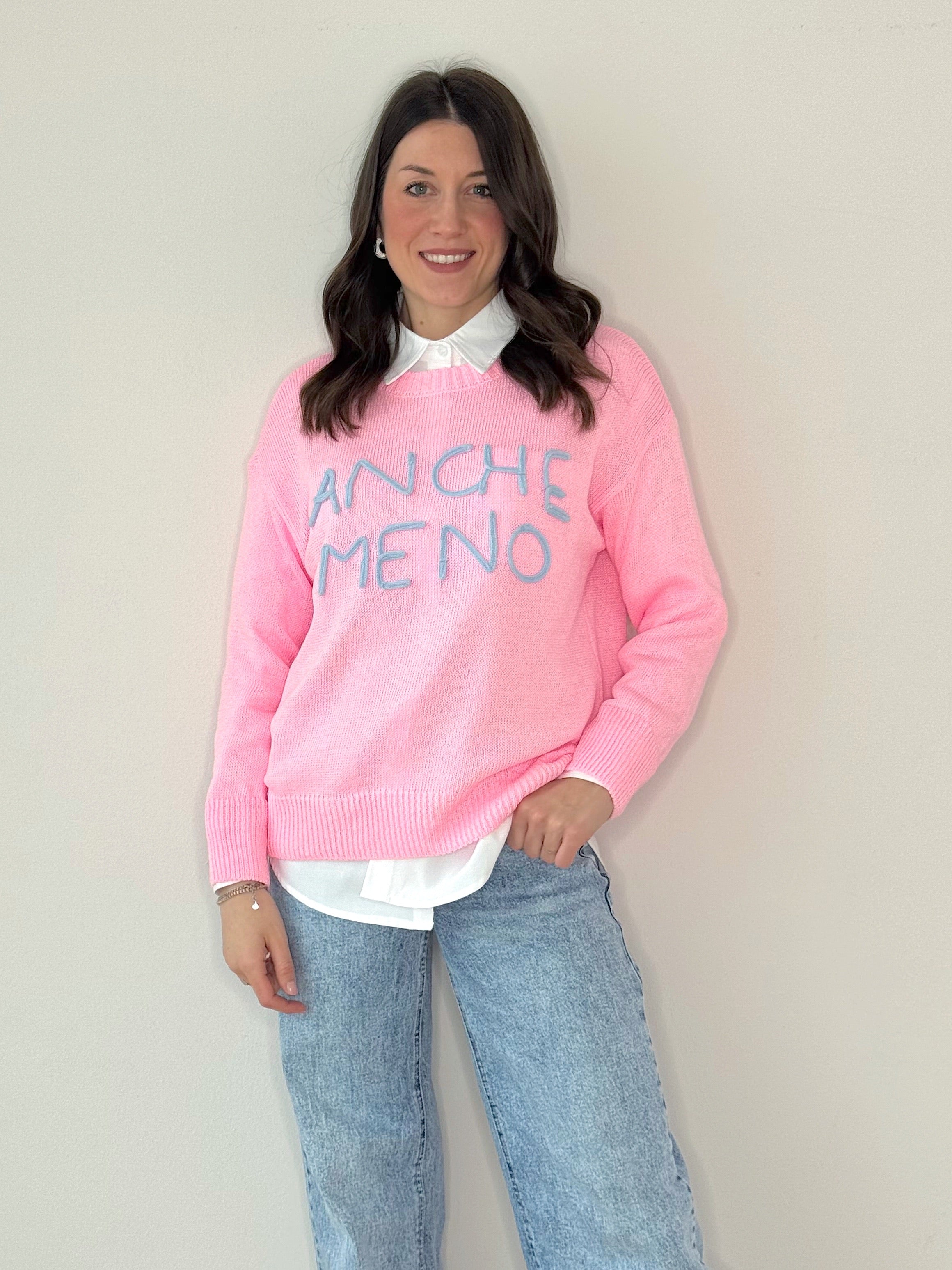 MAGLIONE CON SCRITTE