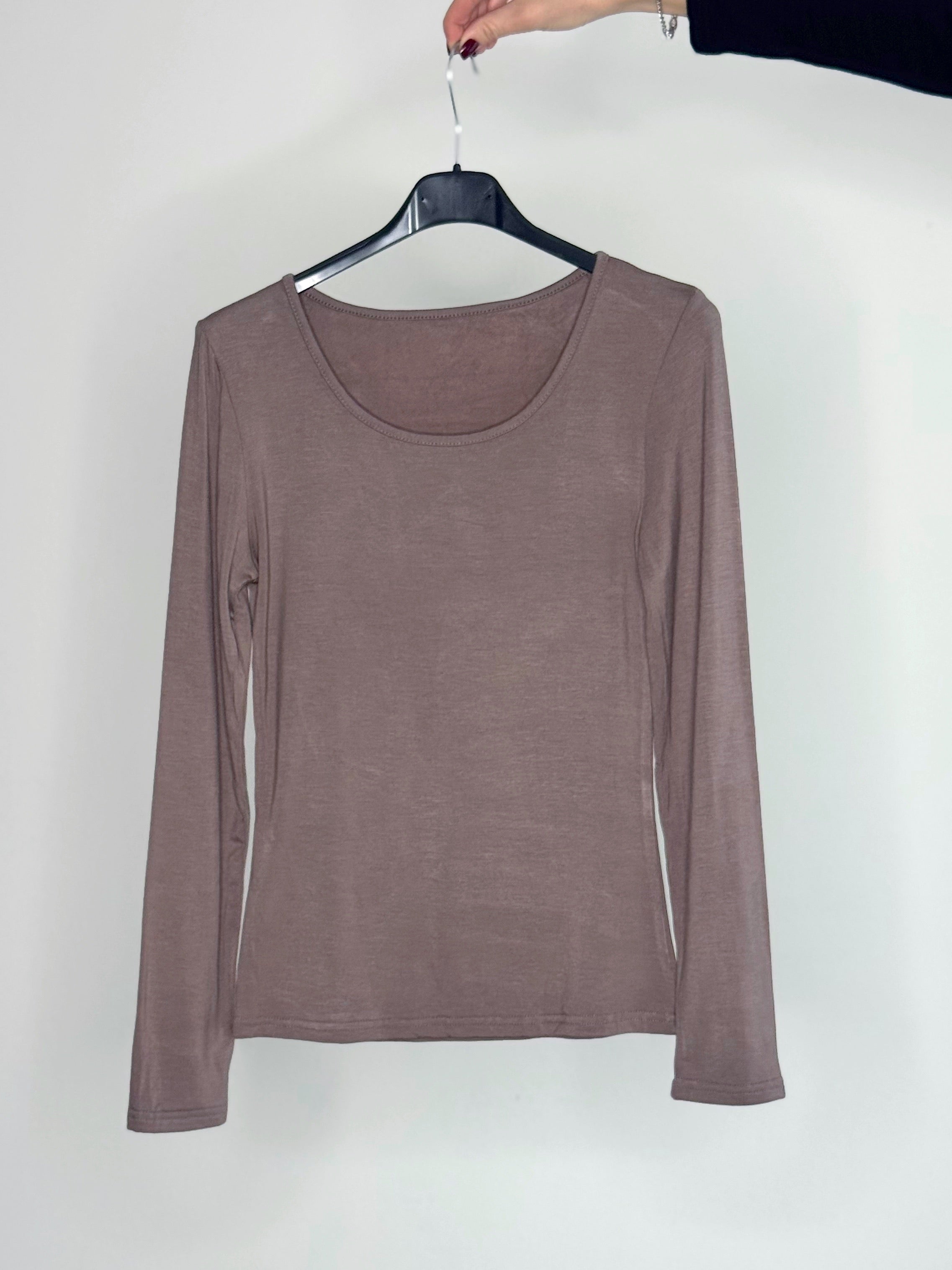 MAGLIONCINO GIROCOLLO FELPATO ALL’INTERNO