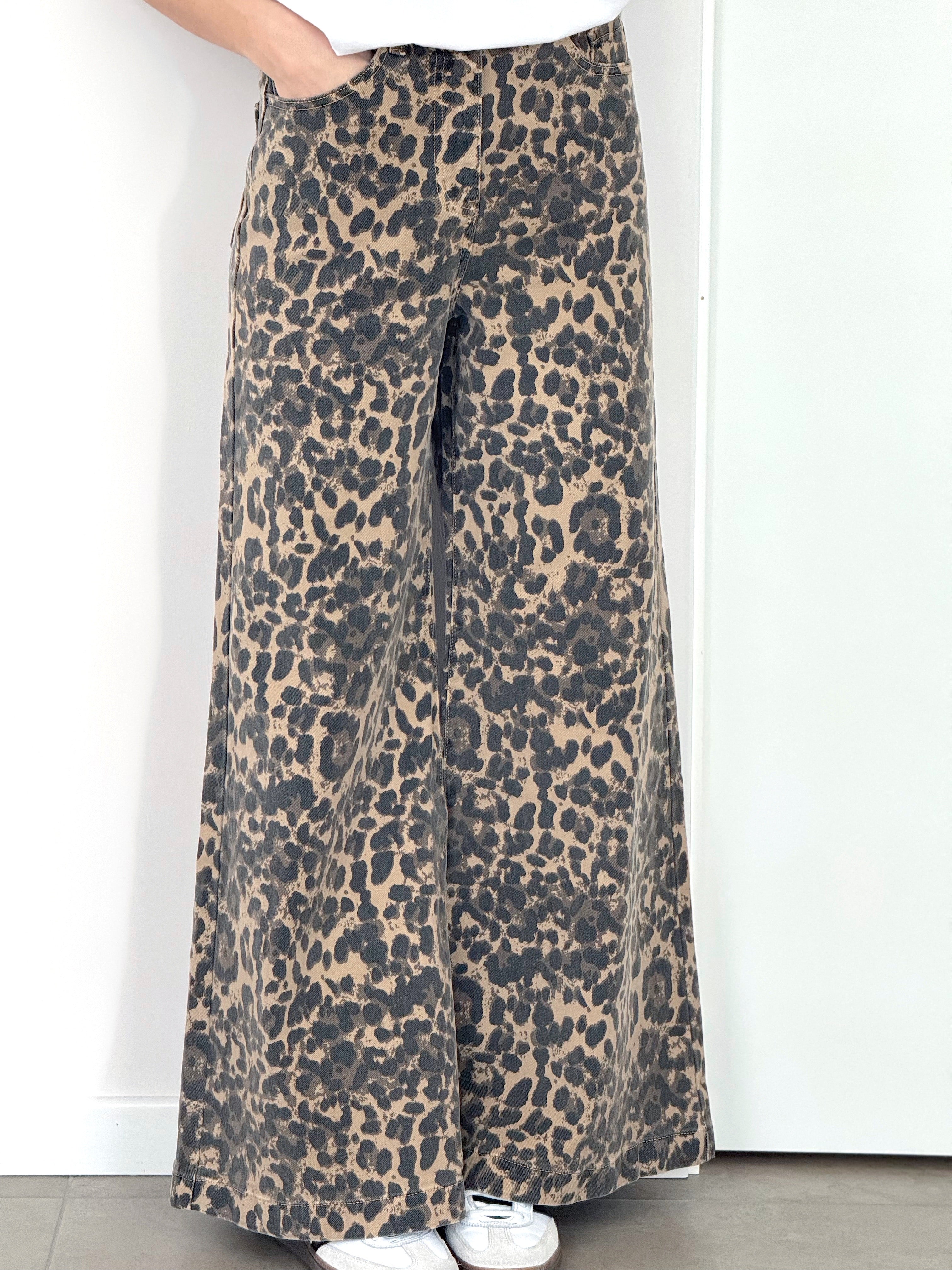 Denim Leopardato Zampa