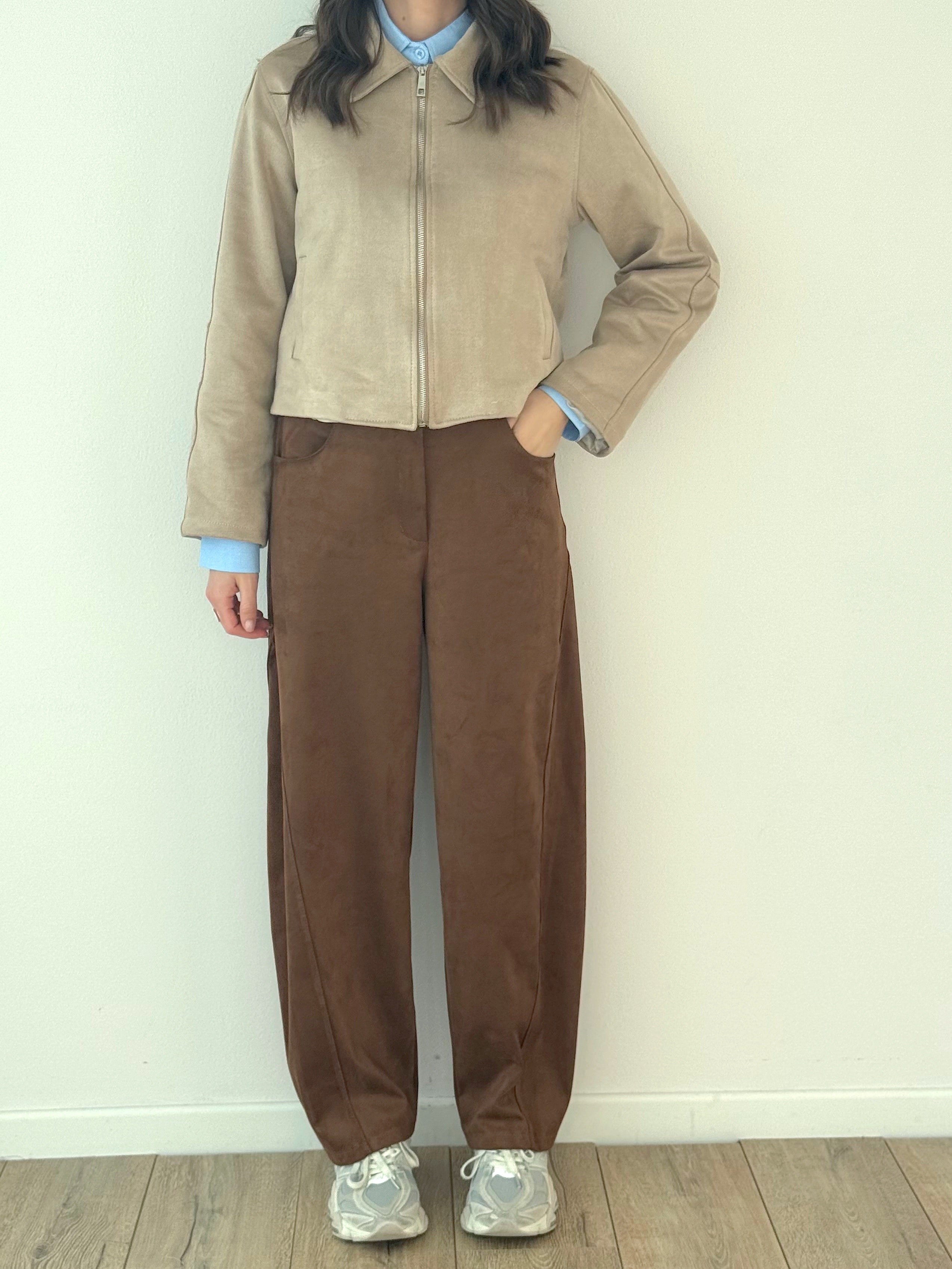 PANTALONE BALLOON ECO CAMOSCIO