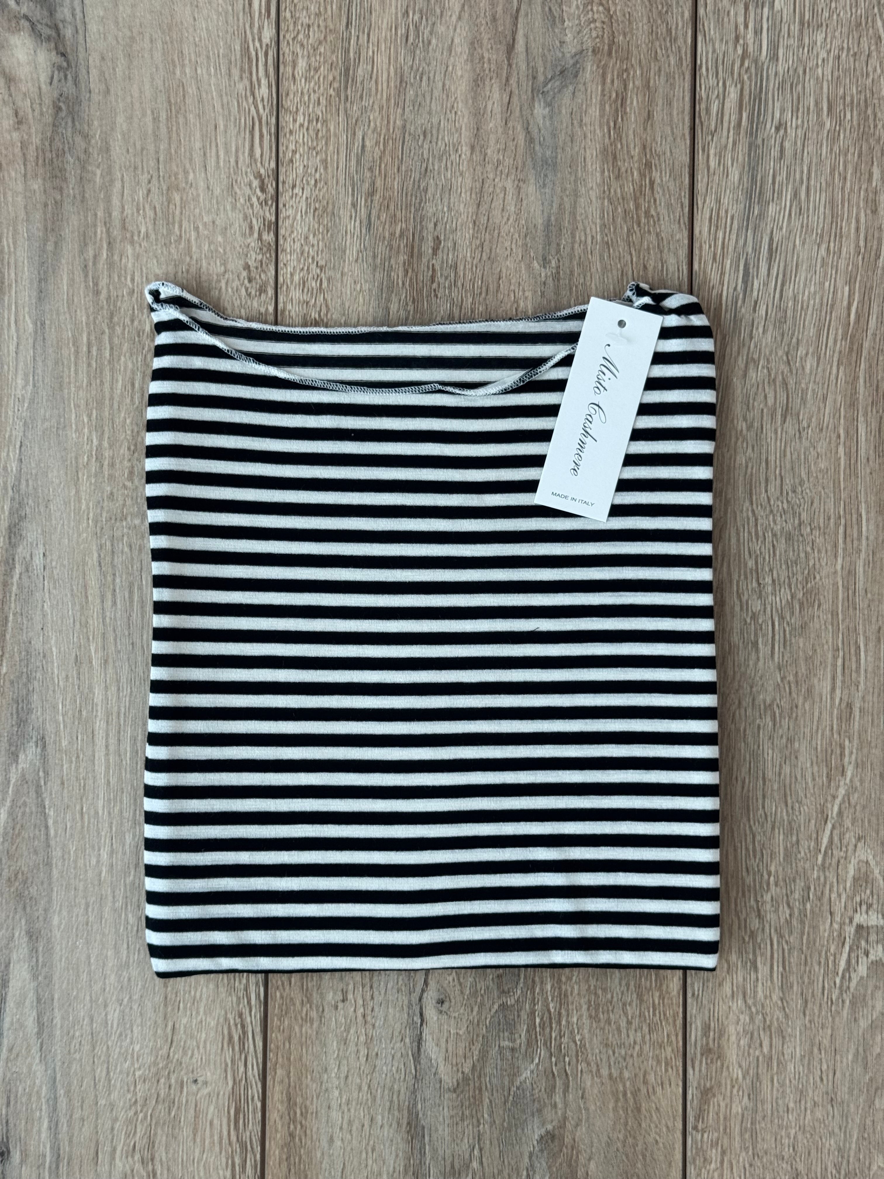 MAGLIONCINO MISTO CASHMERE A RIGHE ULTRALIGHT