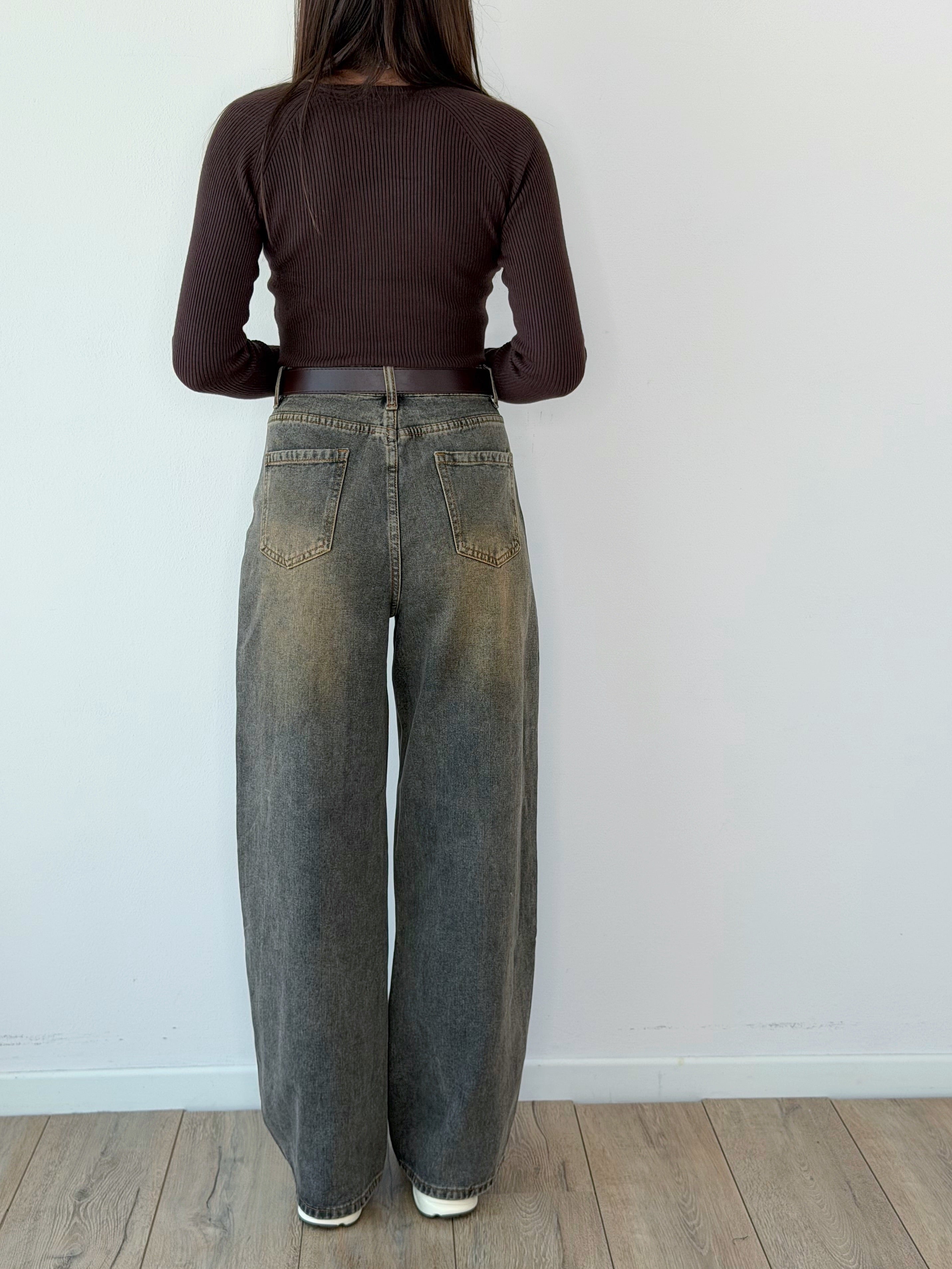 DENIM BAGGY SABBIATO