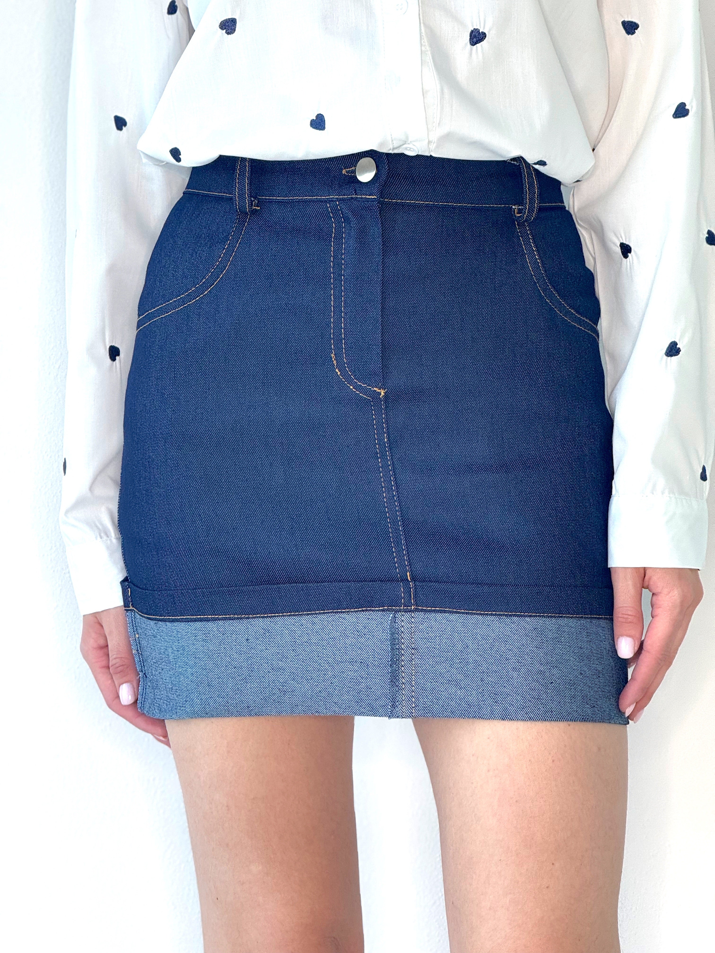 GONNA DENIM RISVOLTO