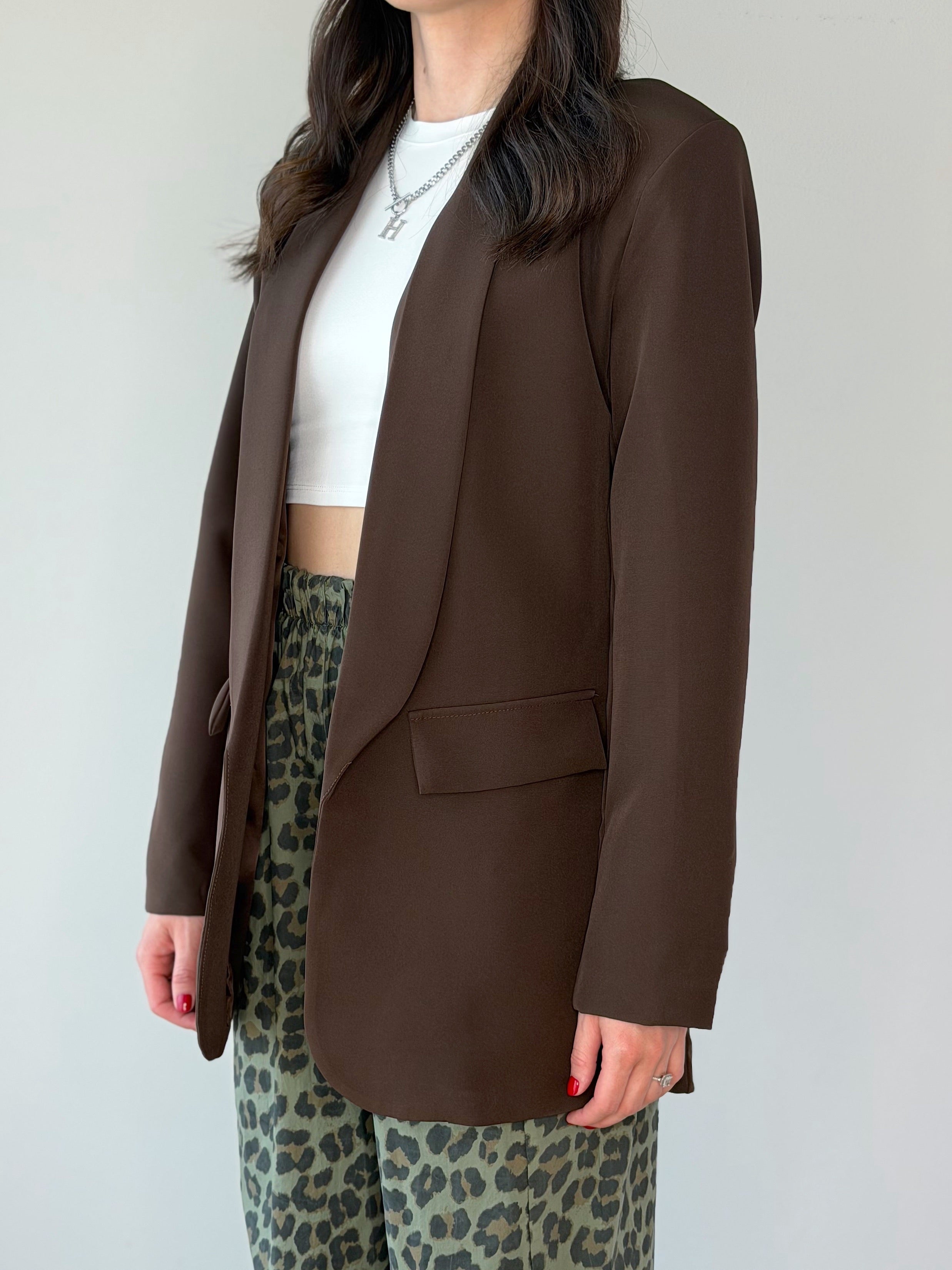 GIACCA CLAUDIA COLOR CIOCCOLATO