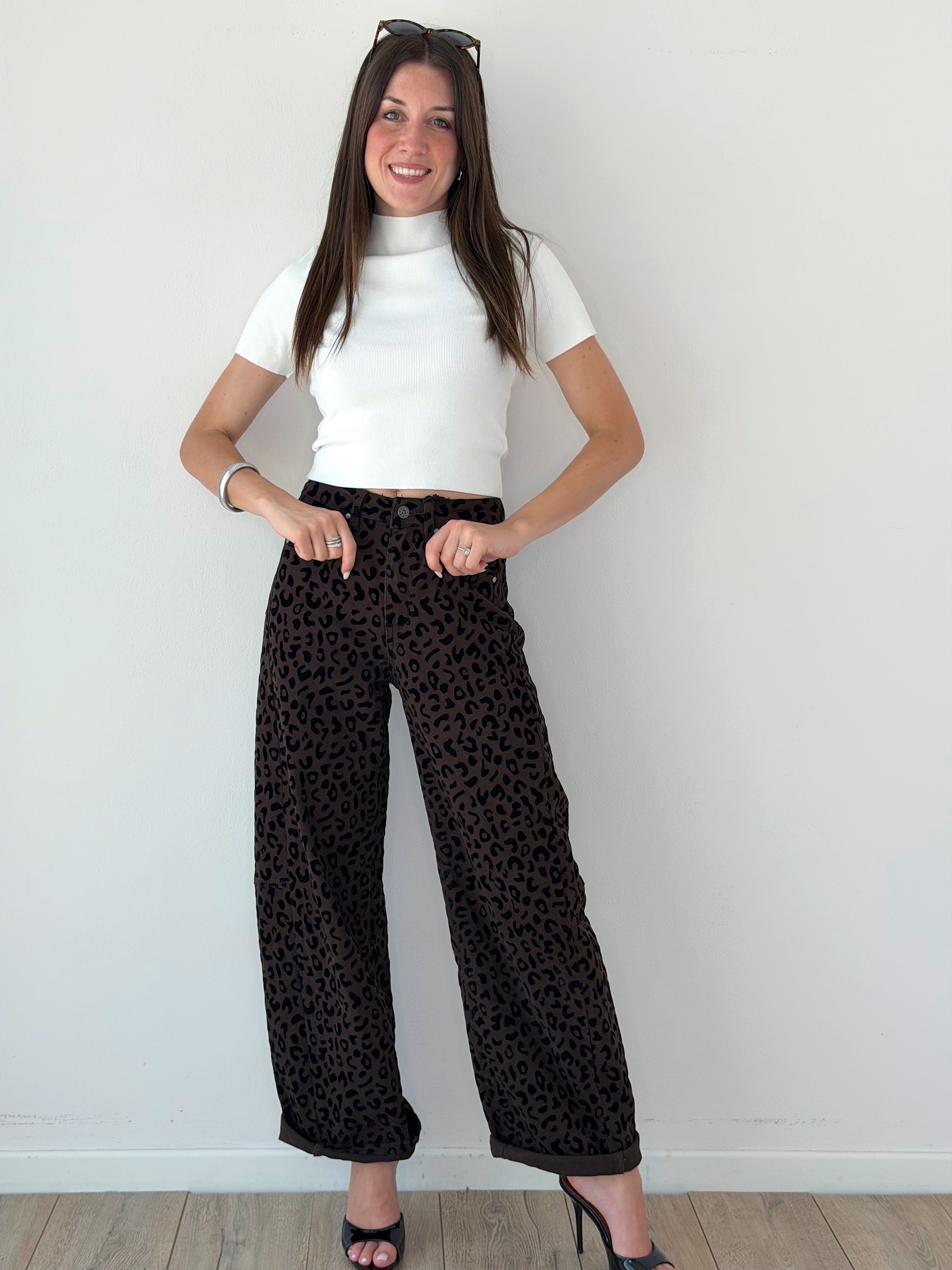T-SHIRT LUPETTO A COSTINE