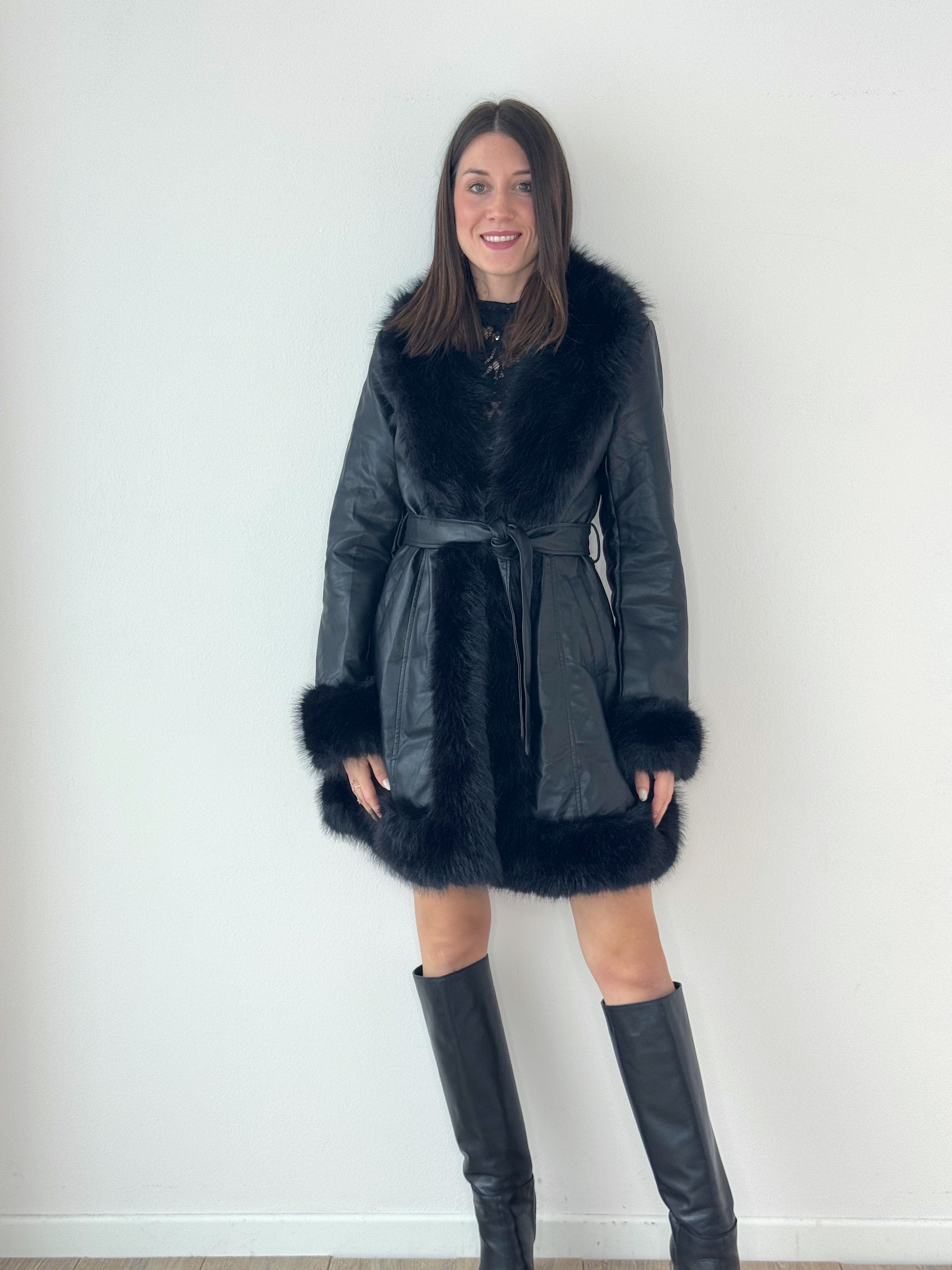 CAPPOTTINO GRETA ECOPELLE & ECOPELLICCIA