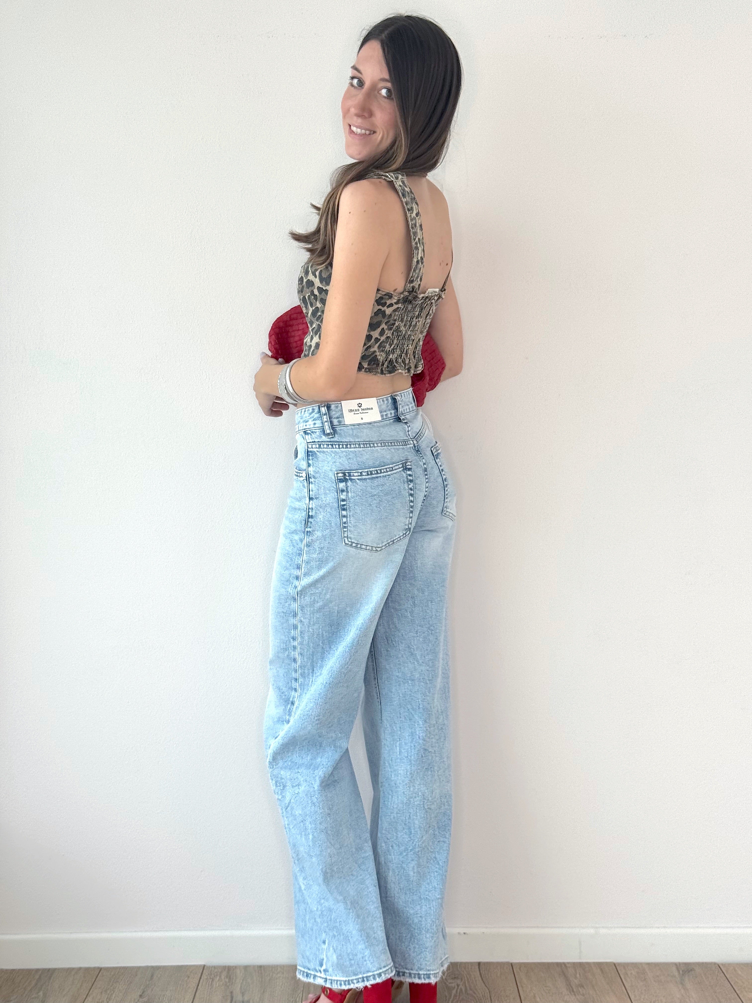 TOP ANIMALIER DENIM