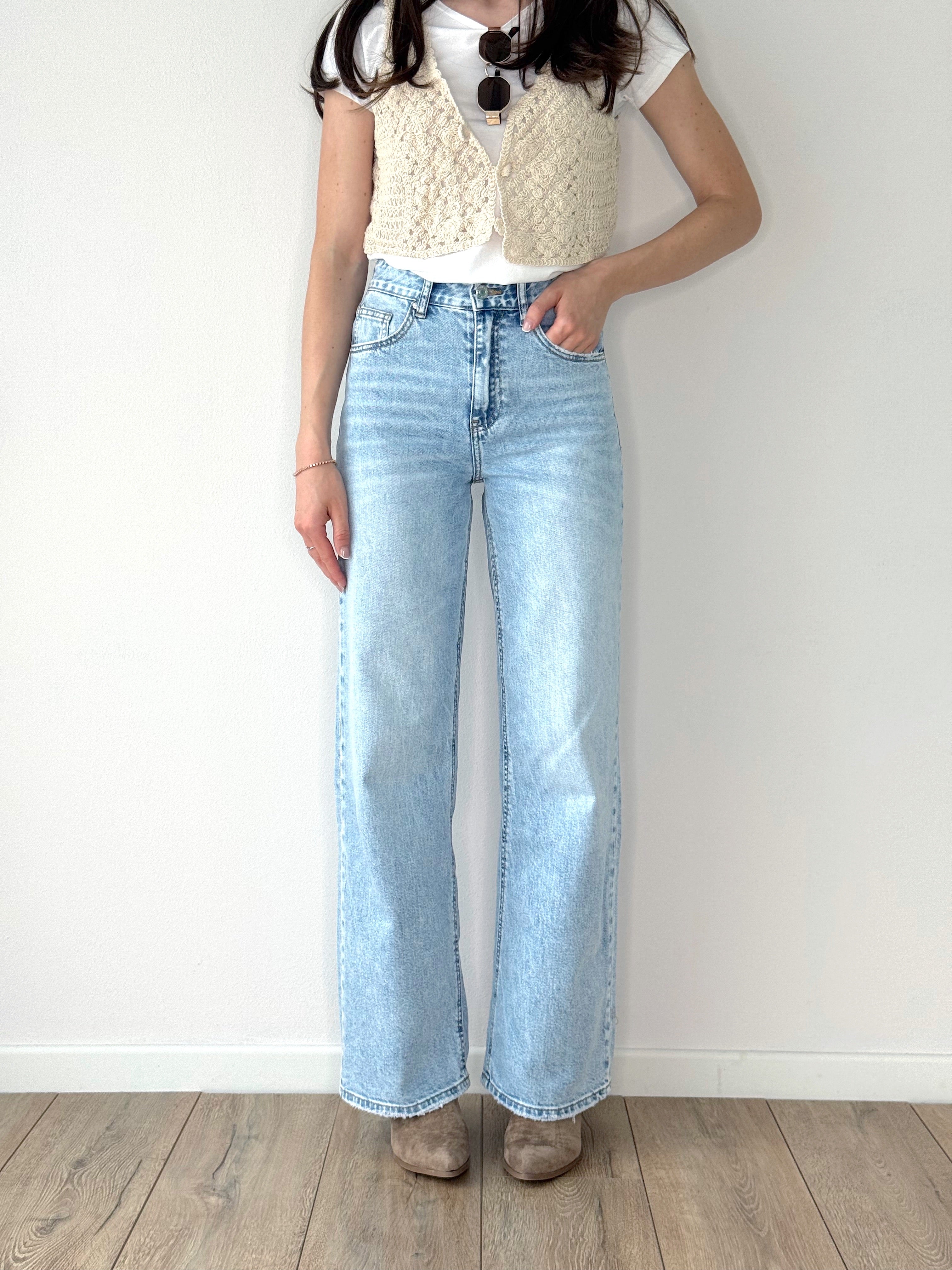 DENIM WIDE LEG