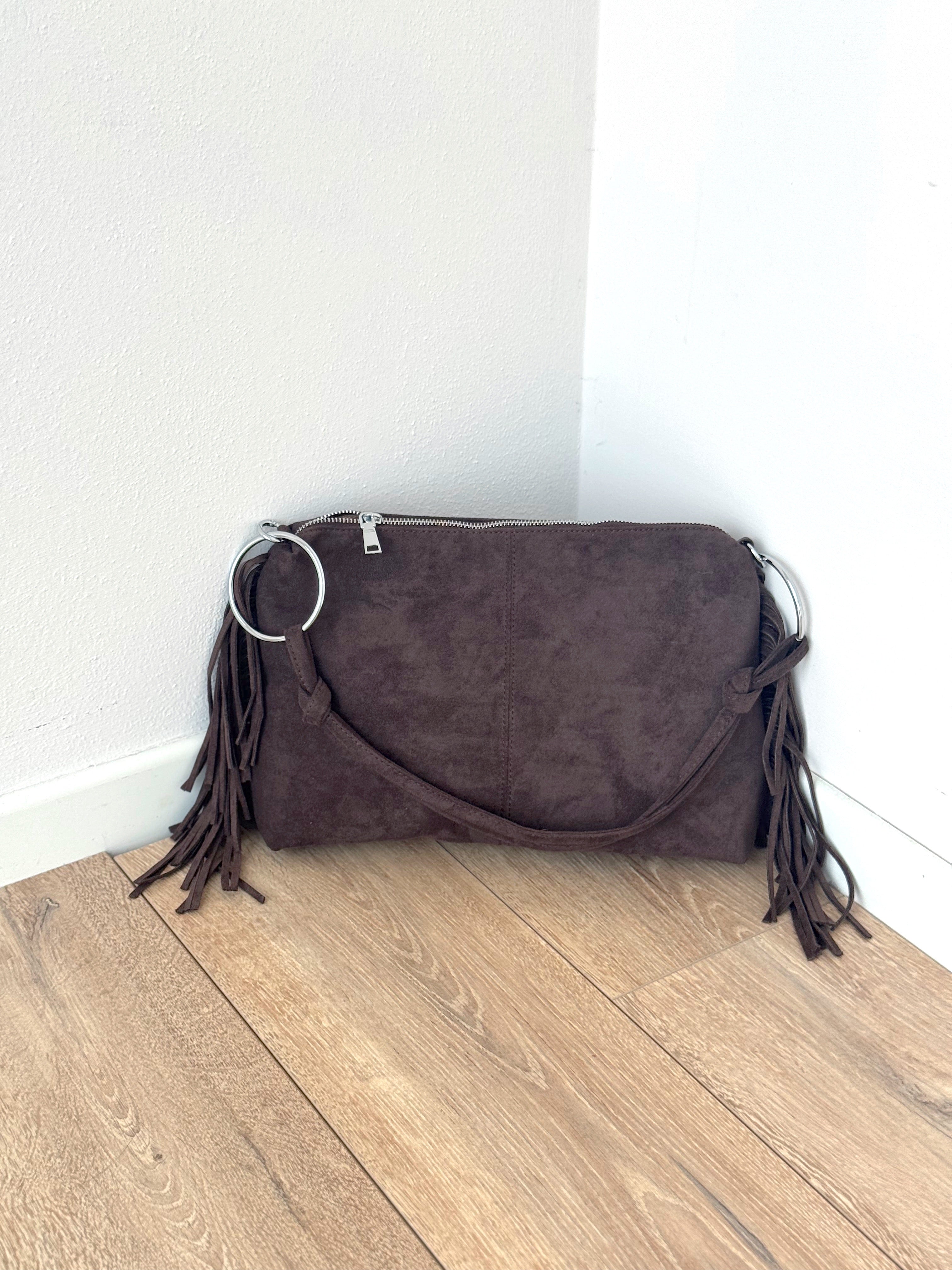 BORSA FRANGE ECO CAMOSCIO