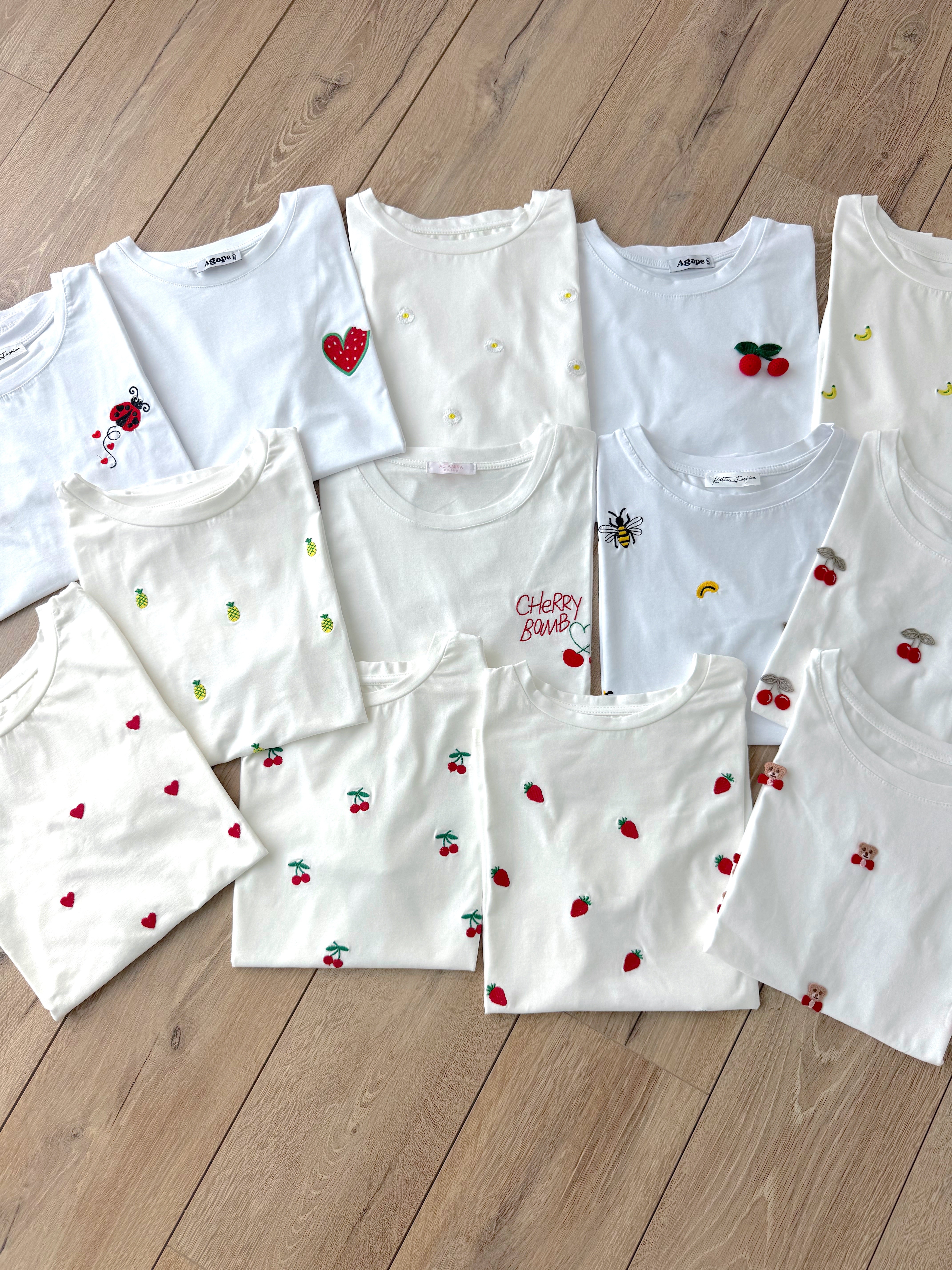 TSHIRT FANTASIA RICAMATA
