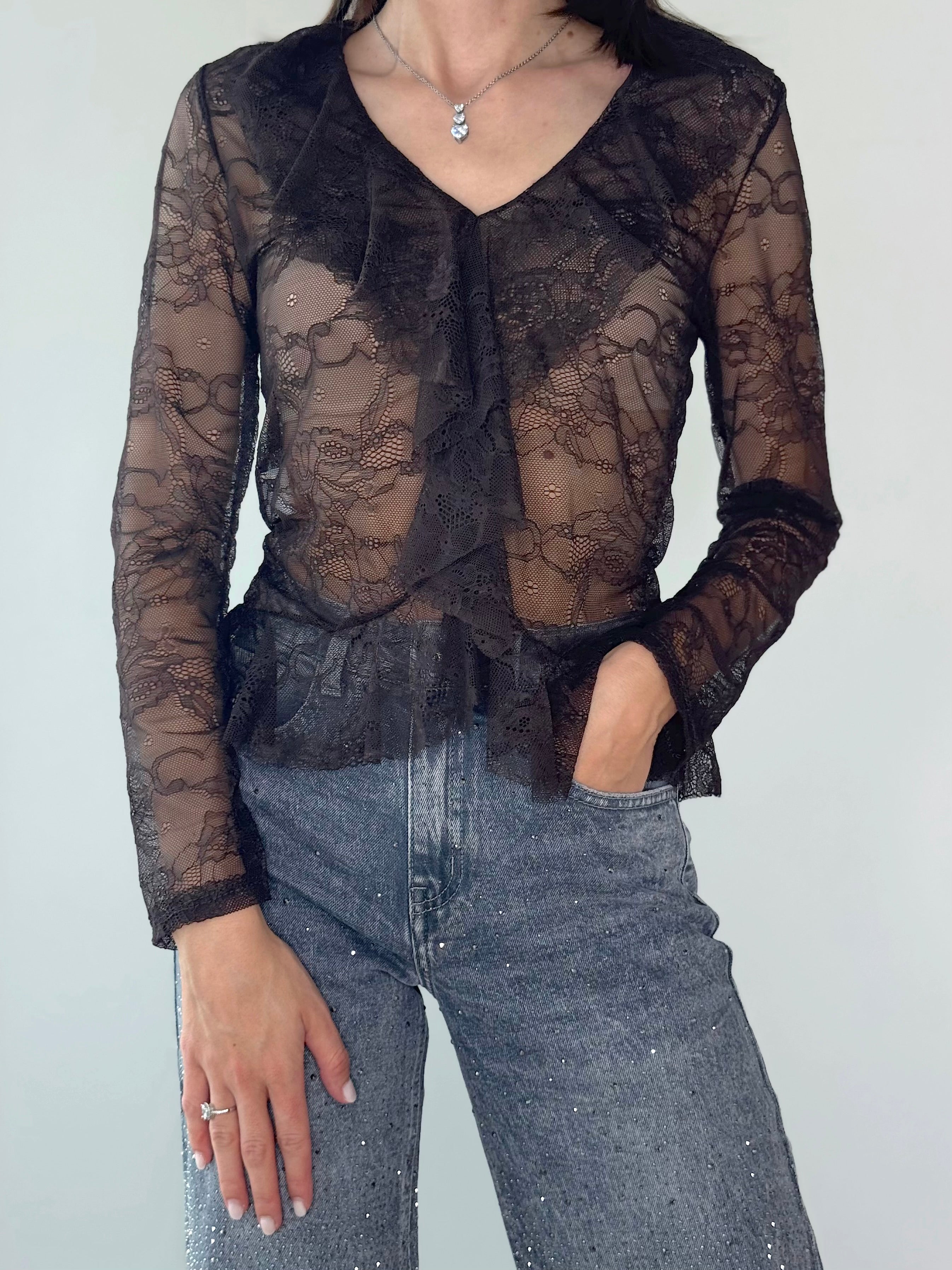 BLUSA PIZZO VOLLANT