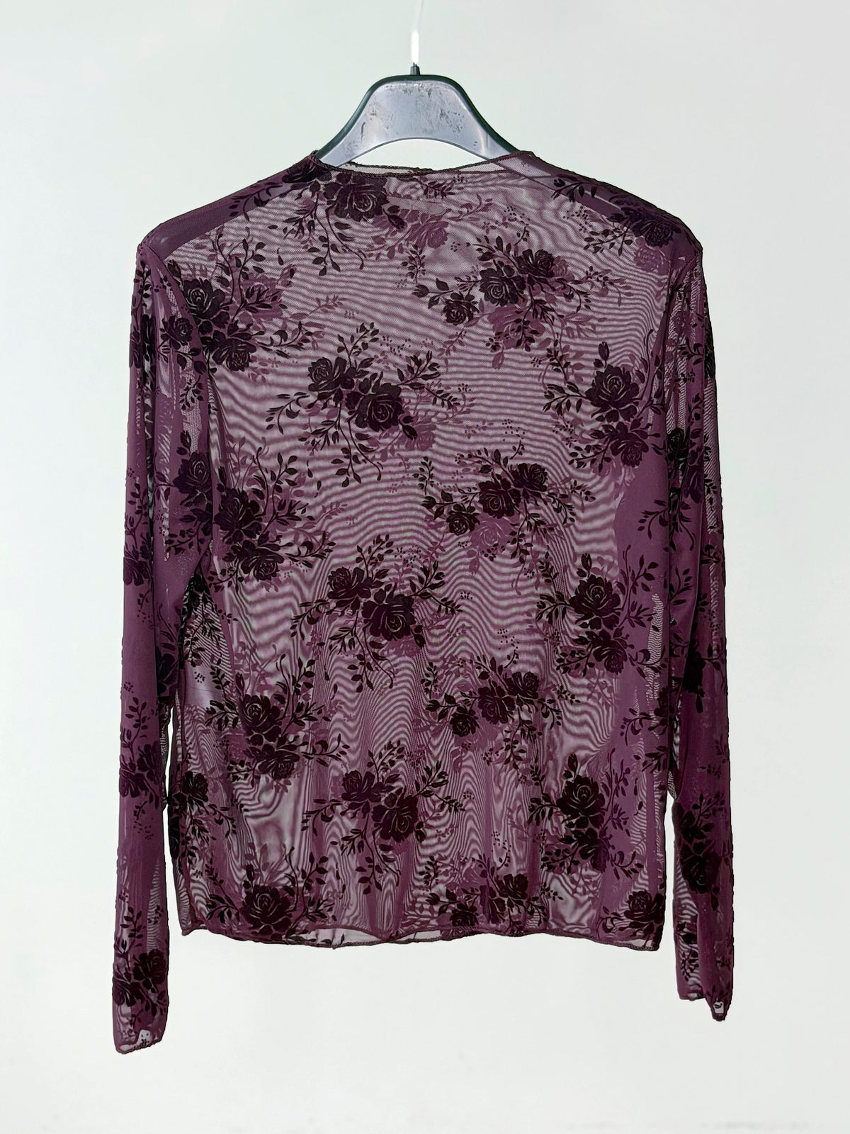 MAGLIA SEMI TRASPARENTE FLOREALE