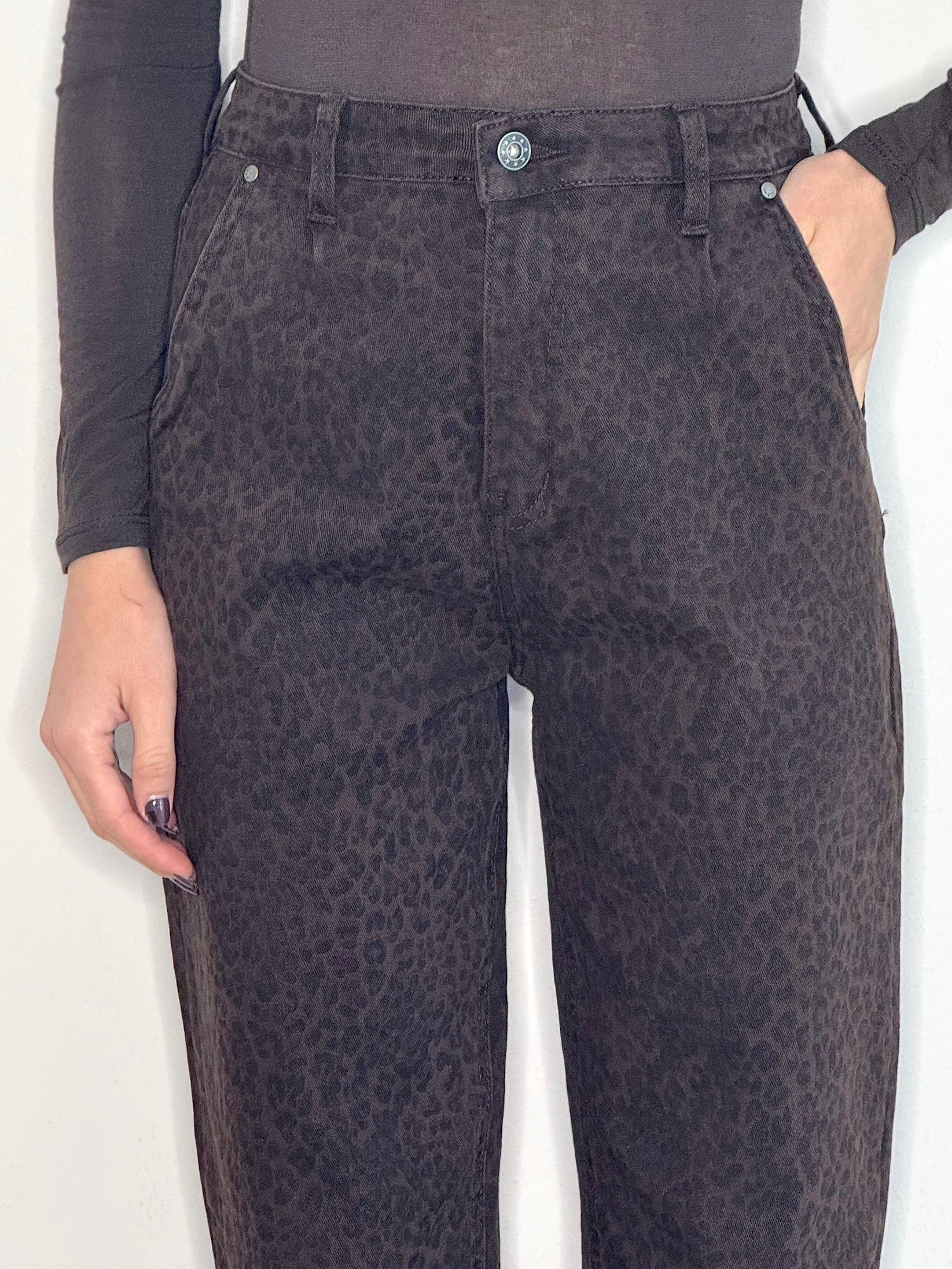 DENIM CHOCOLATE ANIMALIER MOM