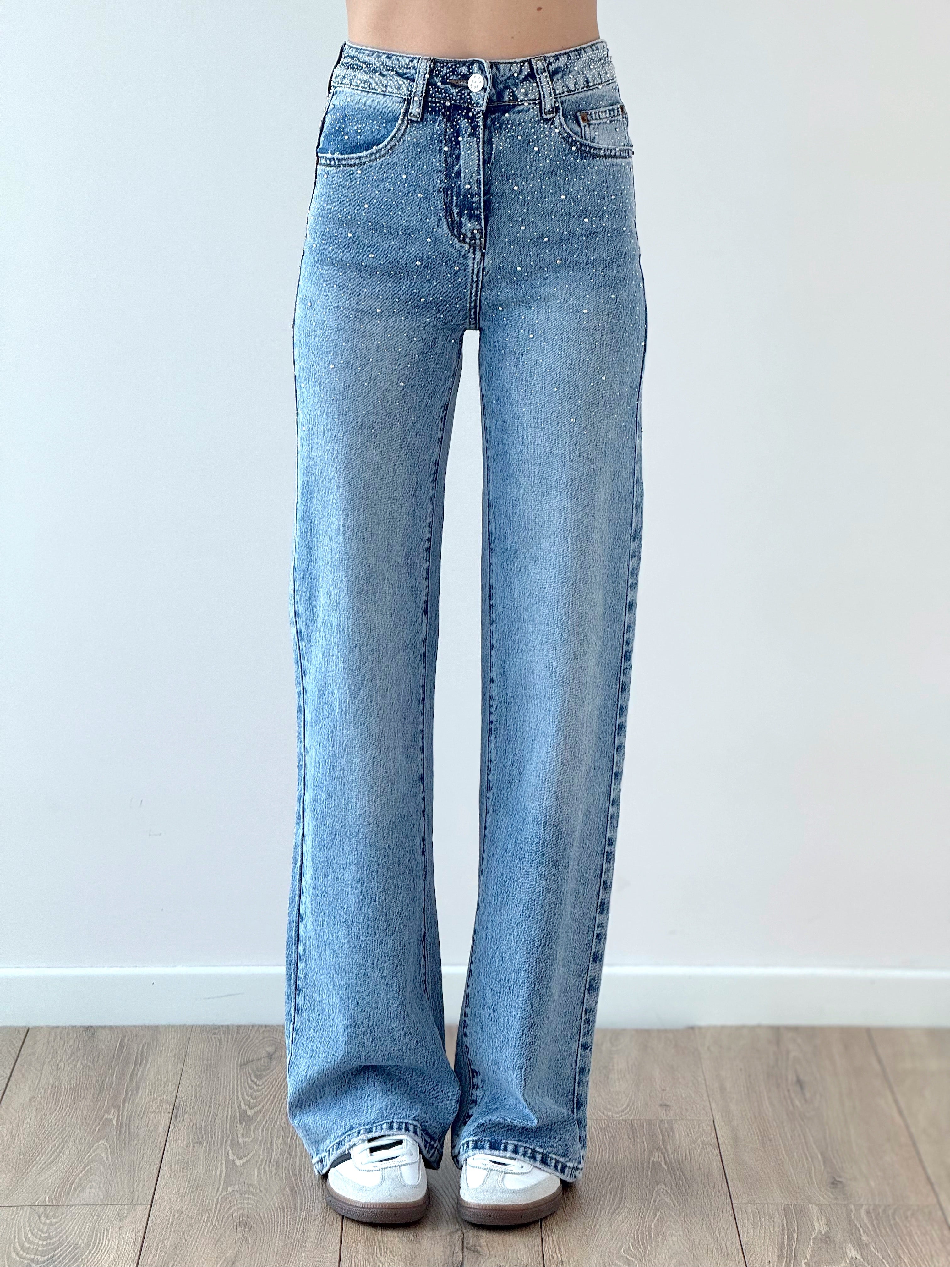 Denim Elettra strass