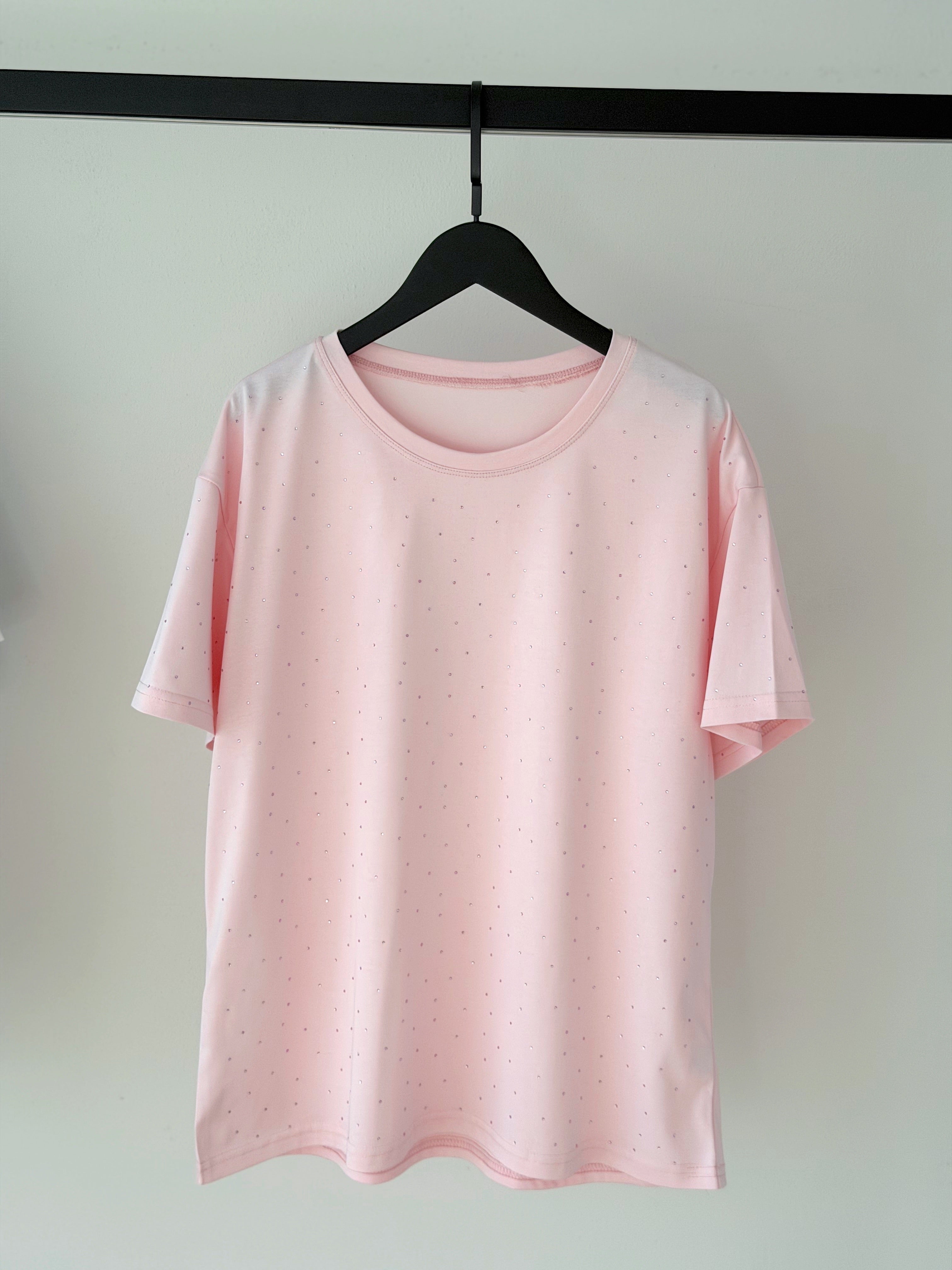 T-SHIRT OVER CON STRASS