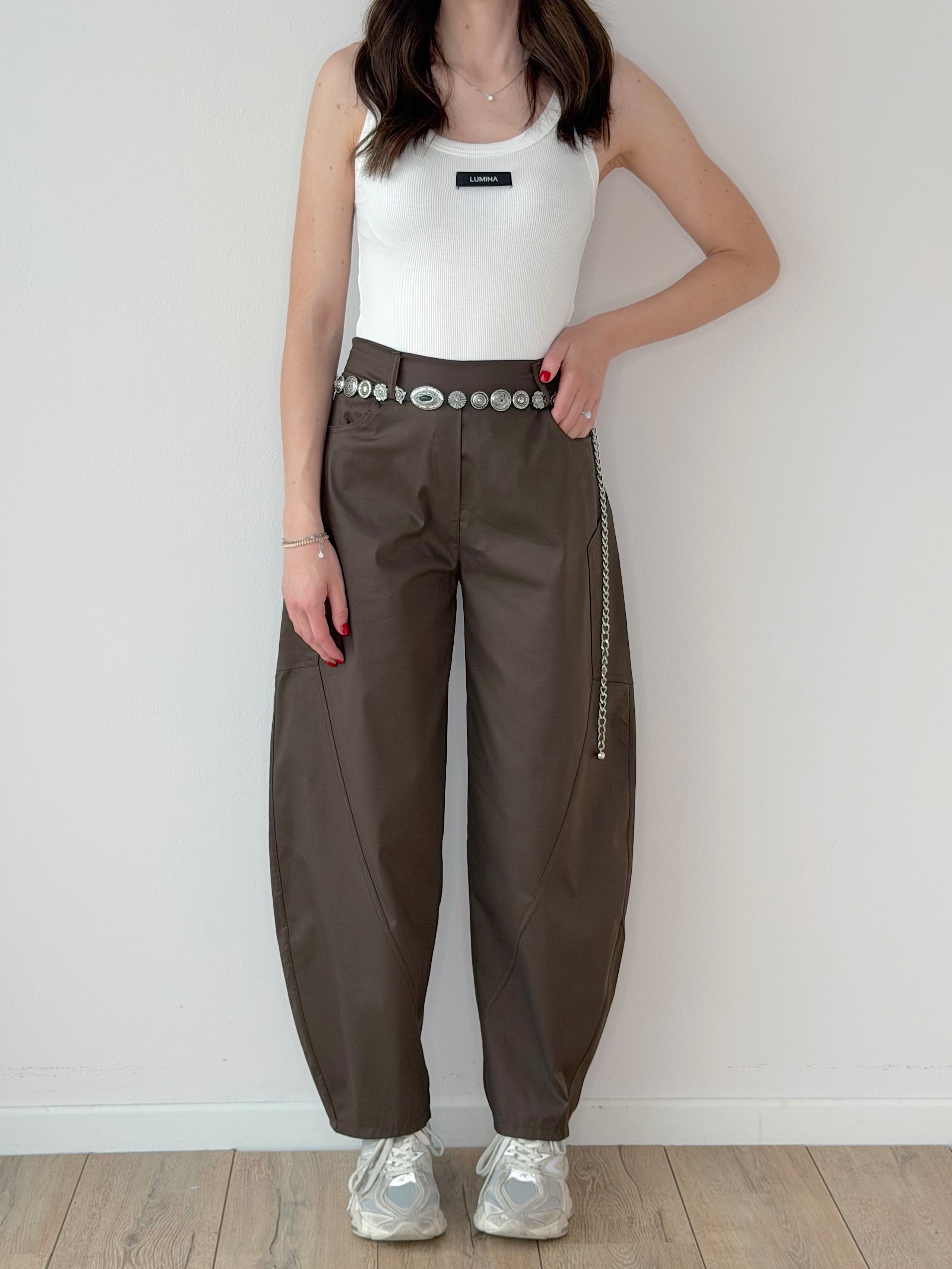 PANTALONE BALLOON IN TELA