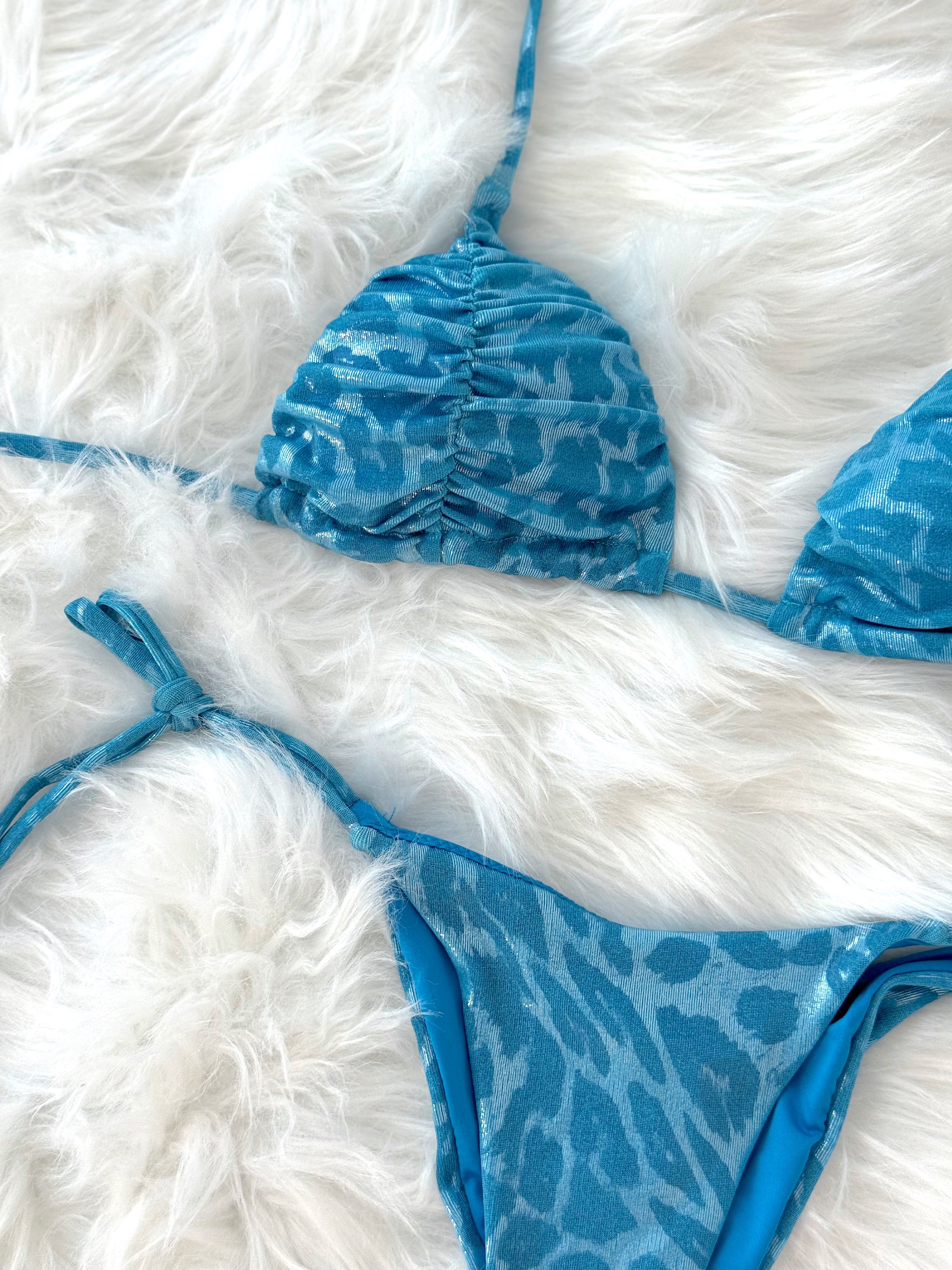 BIKINI METALLIC ANIMALIER