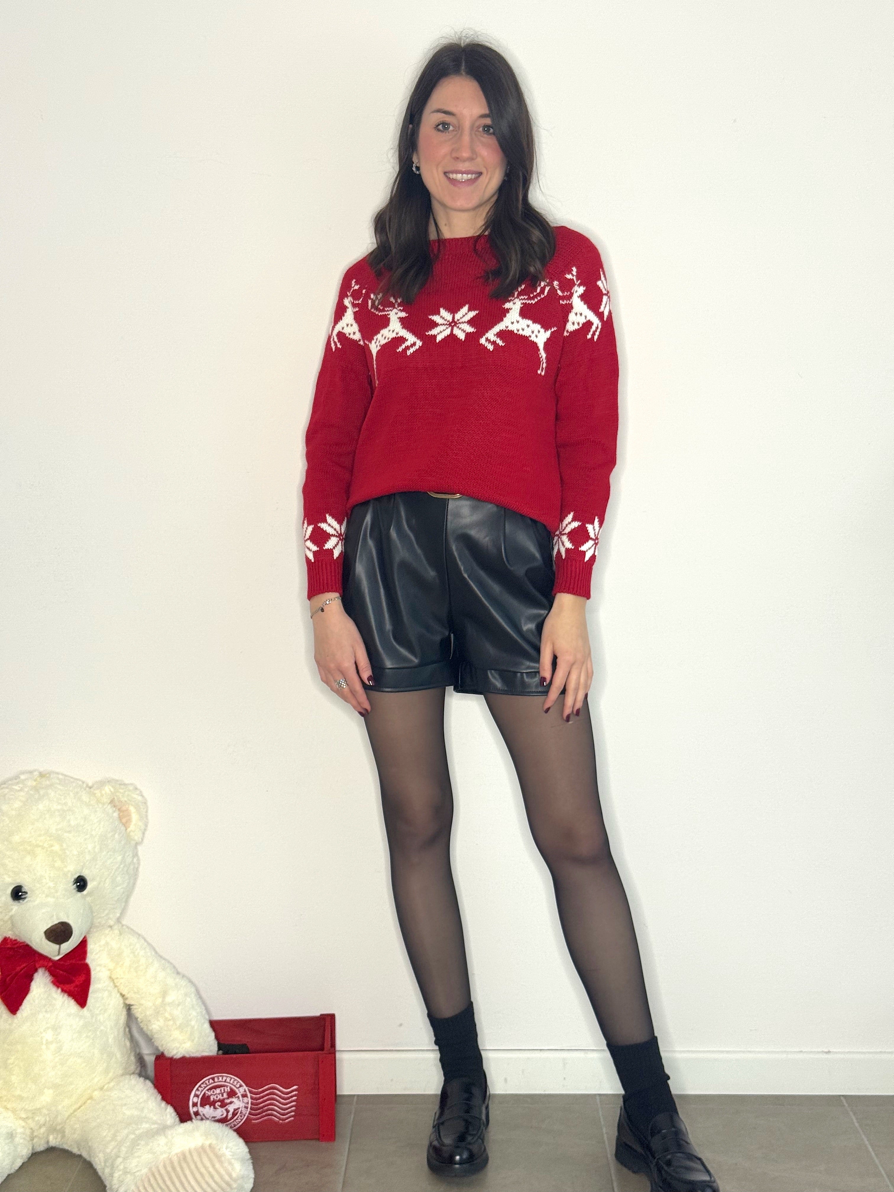 MAGLIONE ROSSO TIROLESE