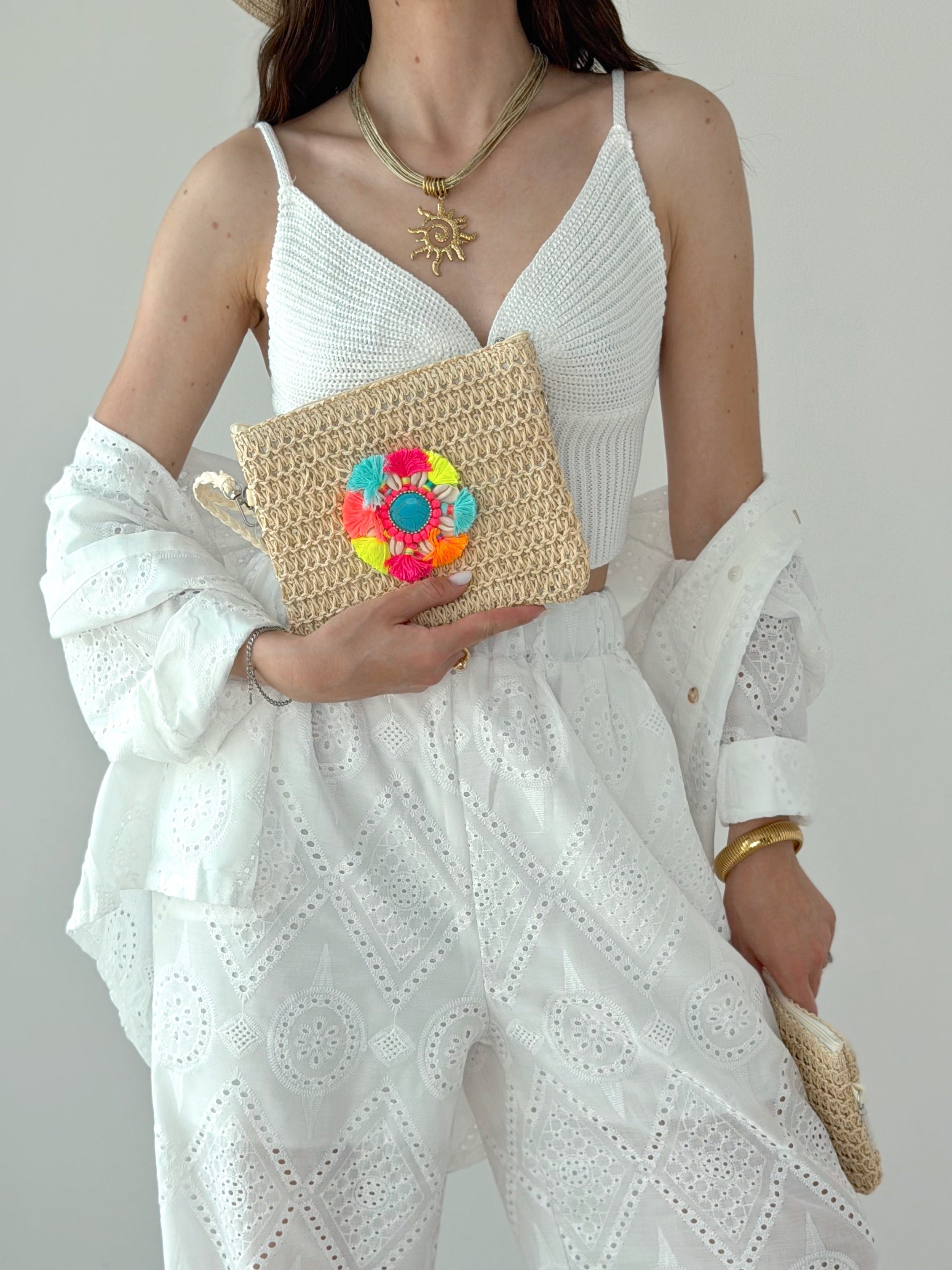 POCHETTE RAFIA & CONCHIGLIE