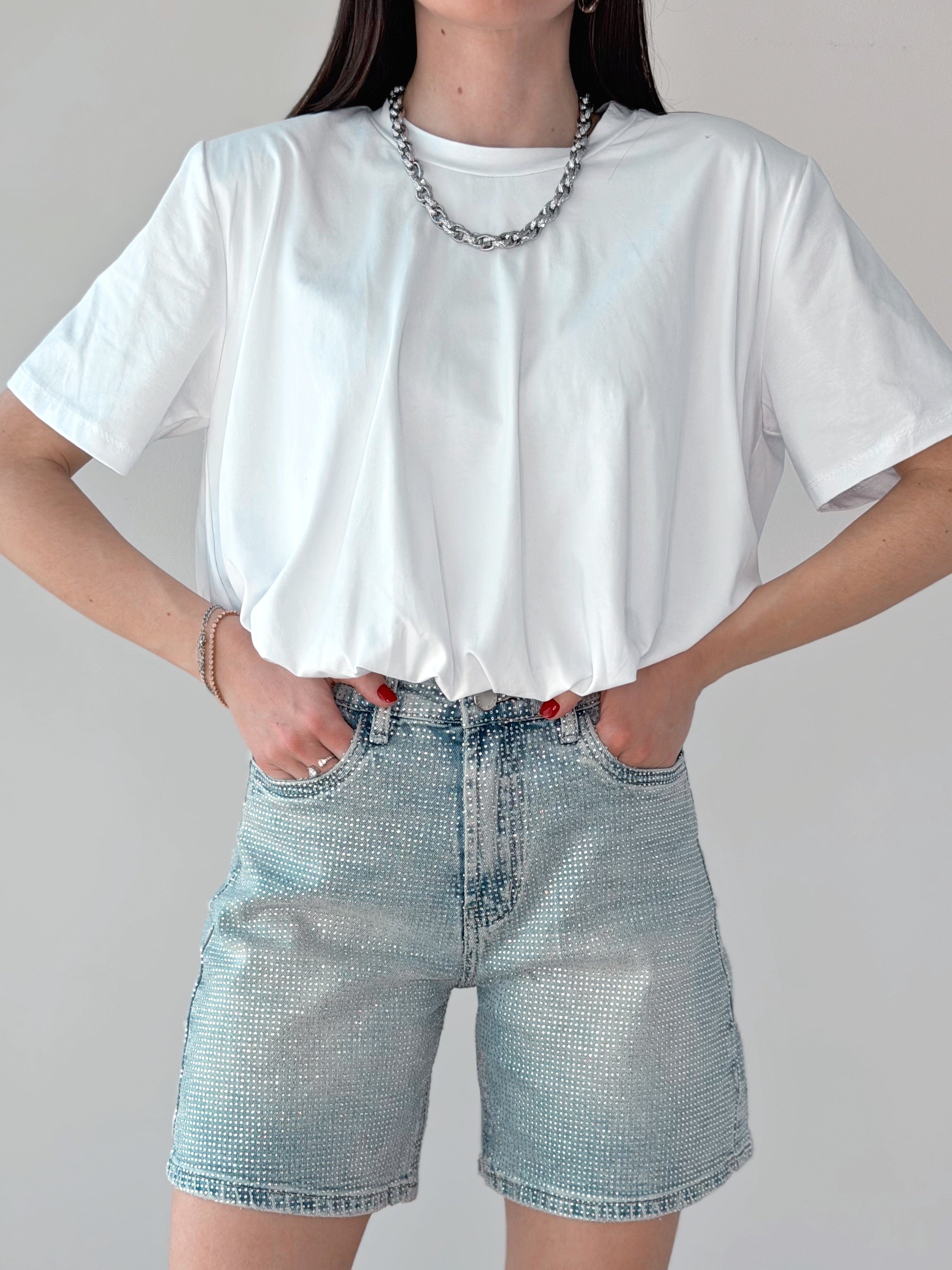 TSHIRT CROP ARRICIATA