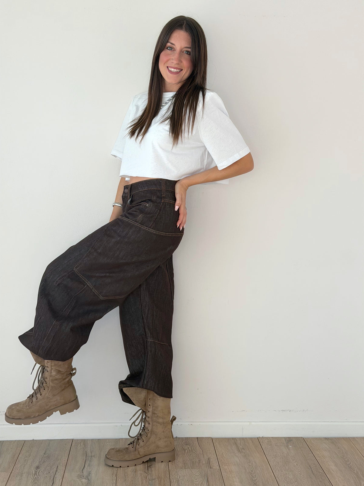 DENIM MARRONE BALLOON