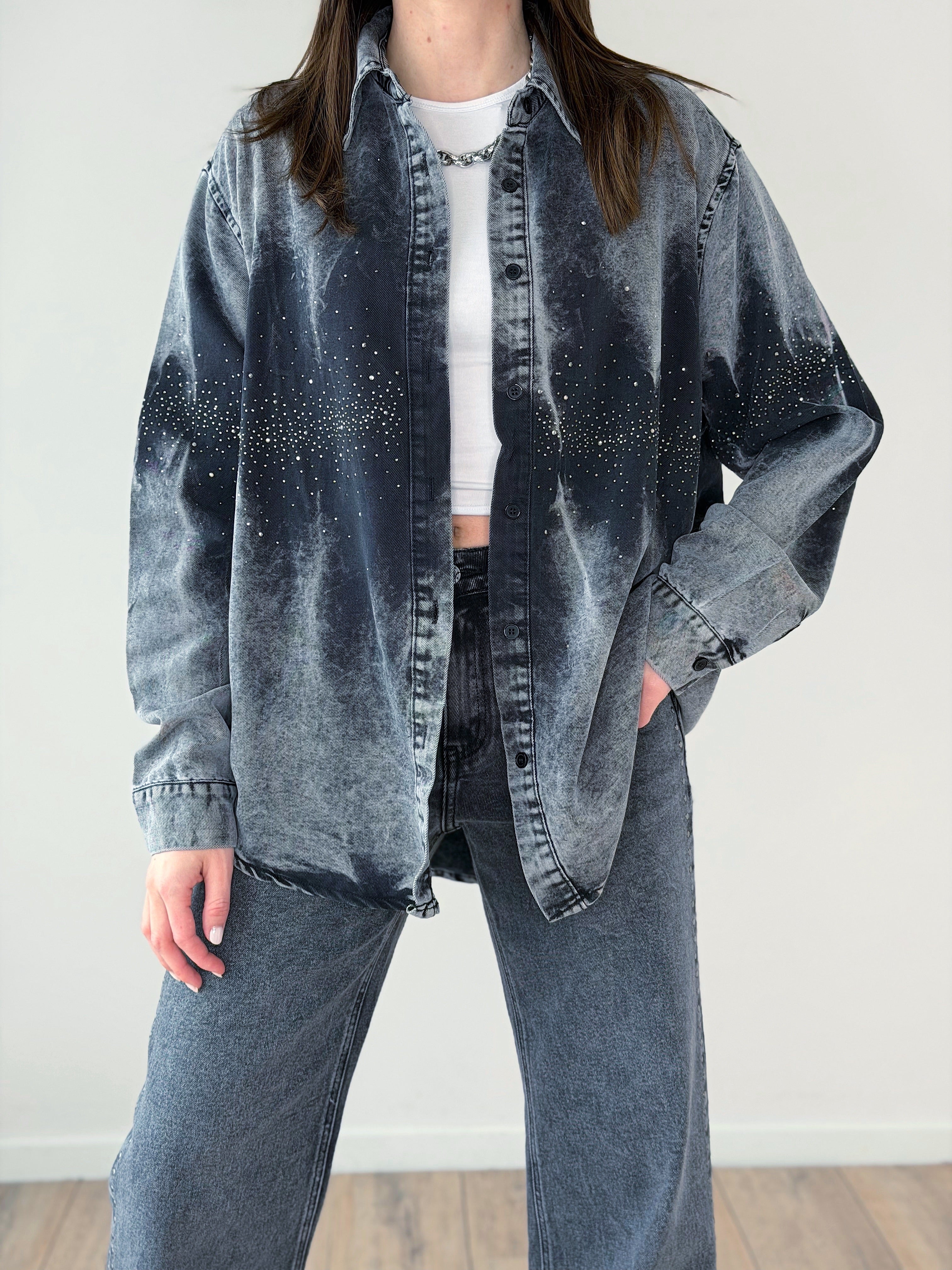 CAMICIONA ALESSIA CON STRASS