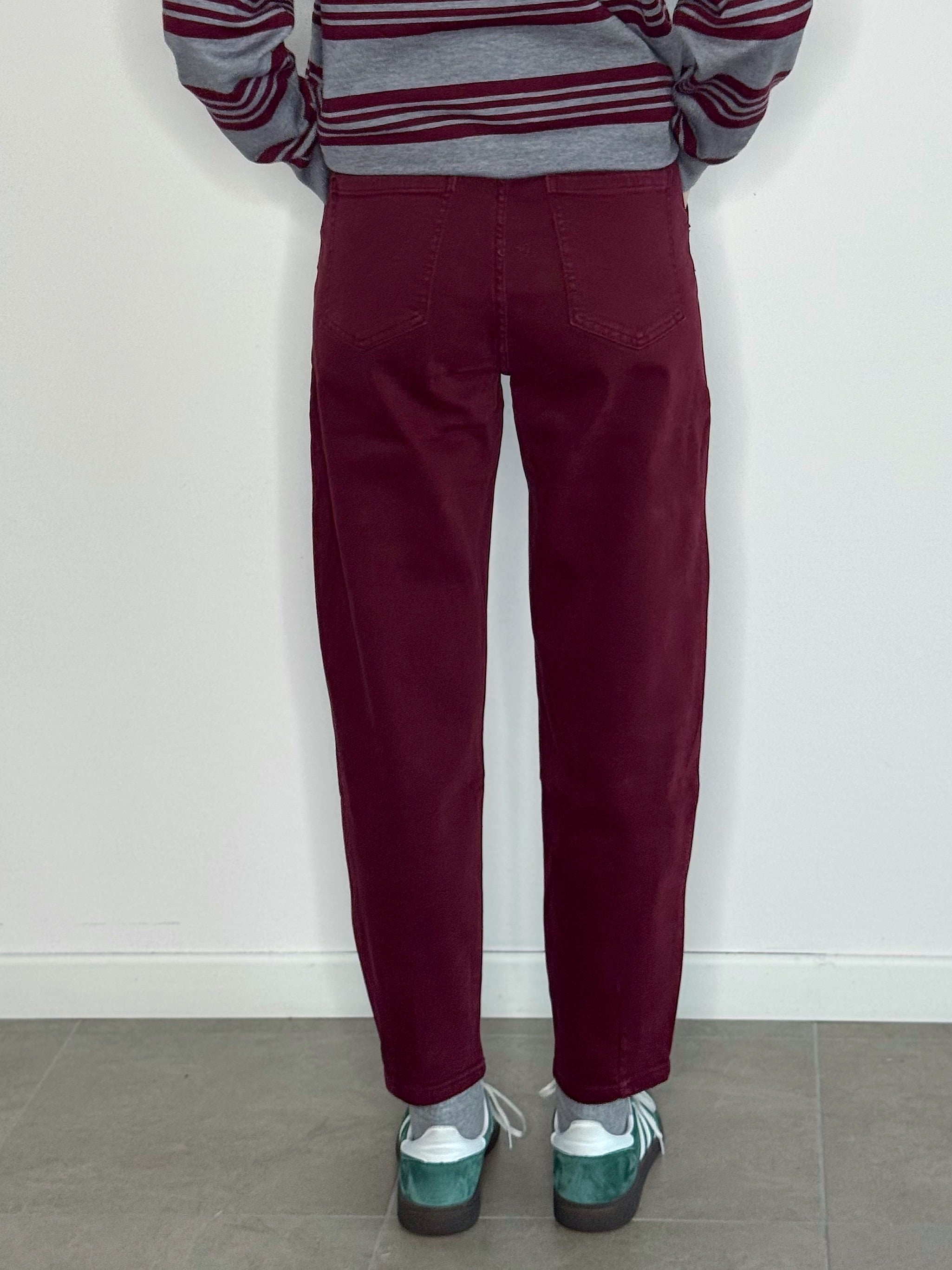DENIM MOM (BORDEAUX & MARRONE)