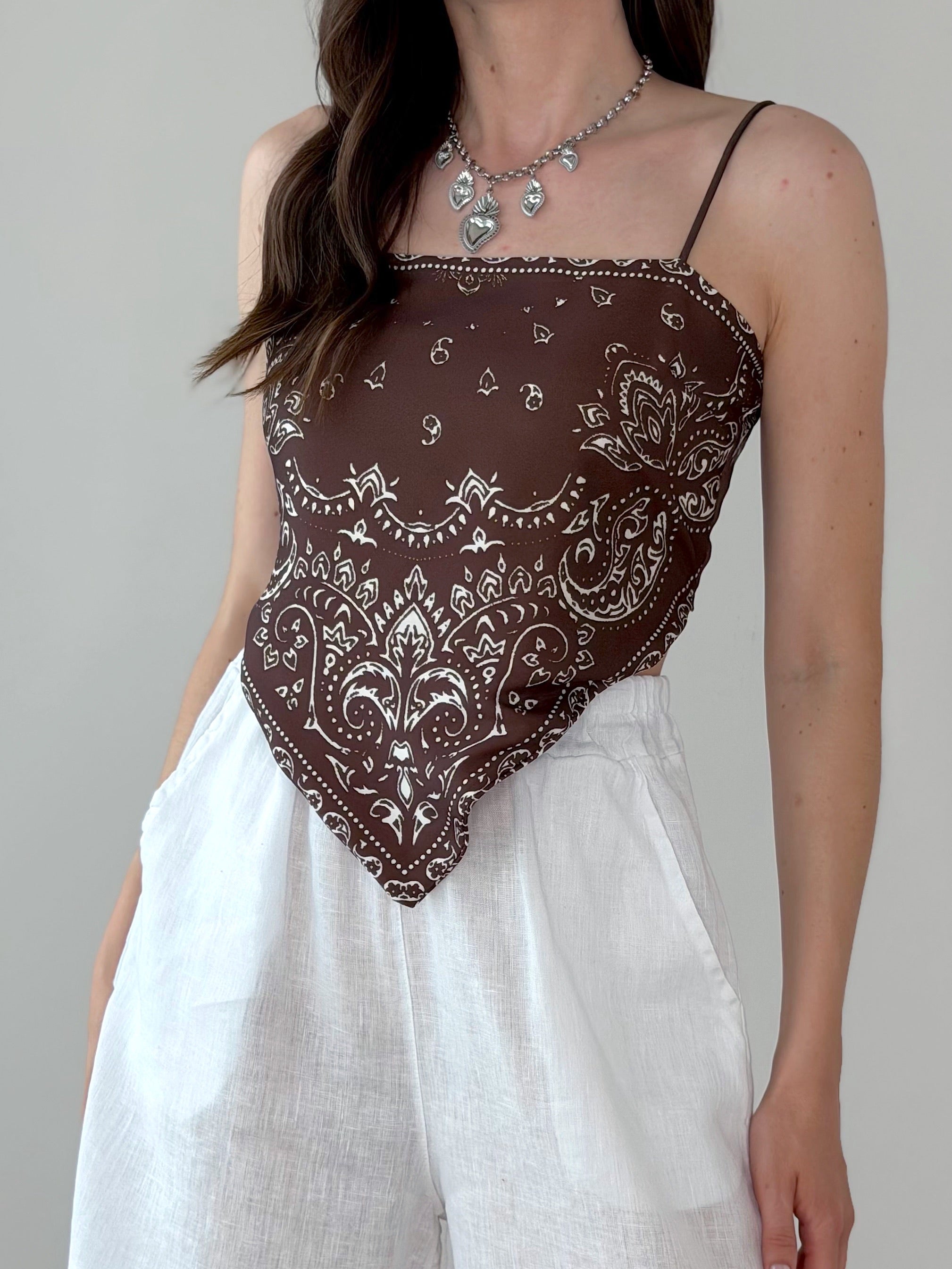 TOP BANDANA RASO
