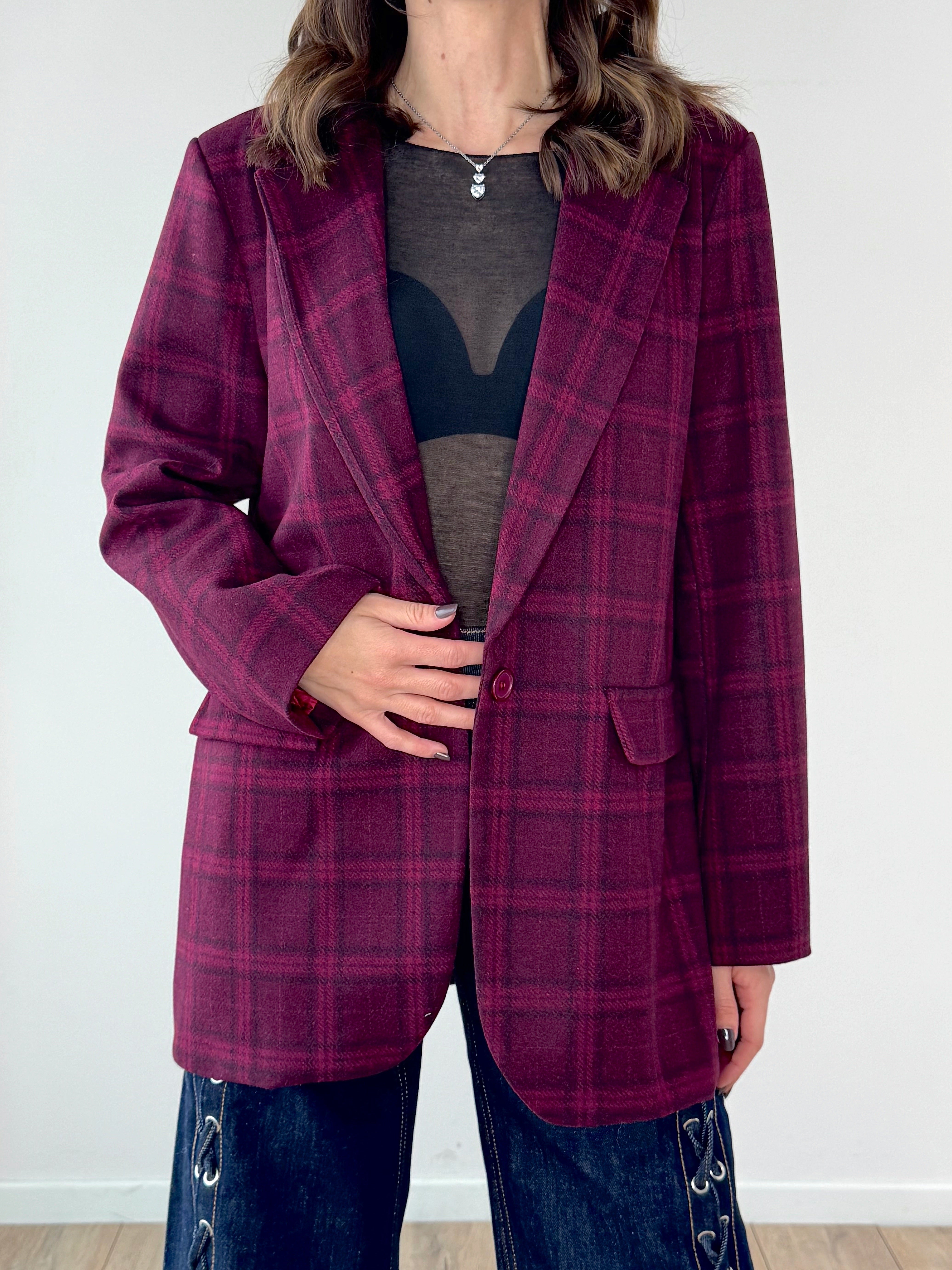 GIACCA QUADRI IN FLANELLA