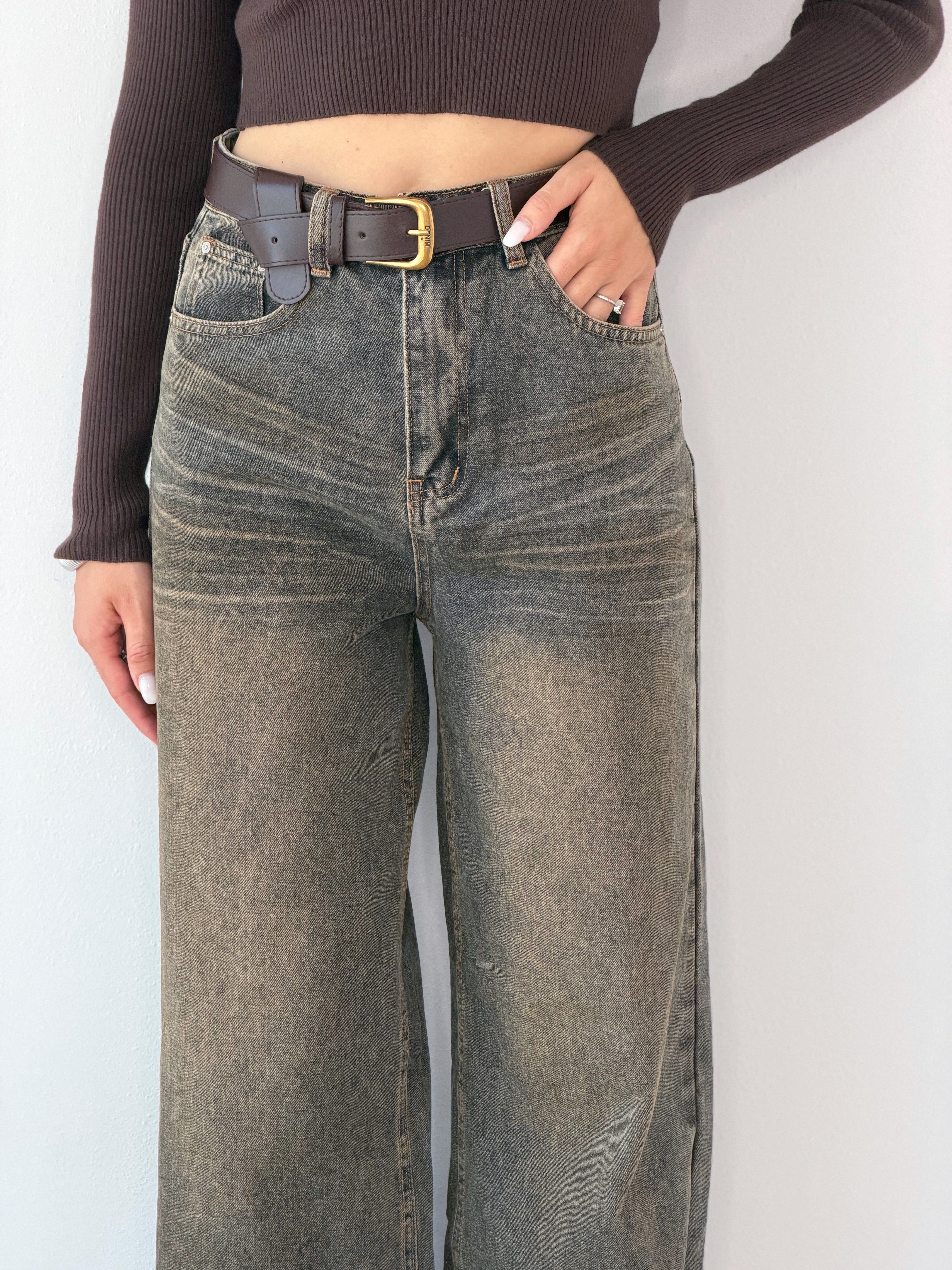 DENIM BAGGY SABBIATO