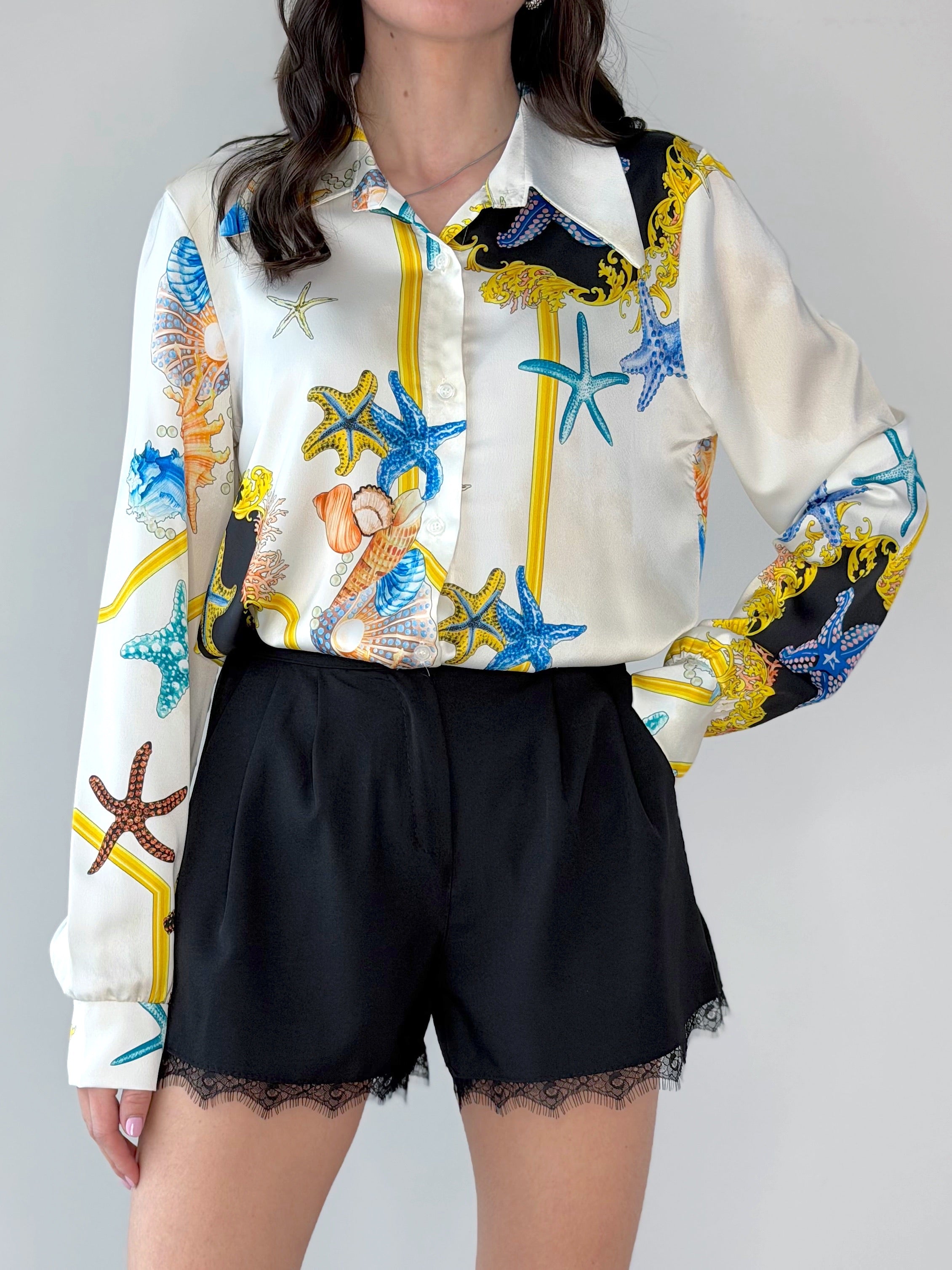 SHORTS DETTAGLI PIZZO