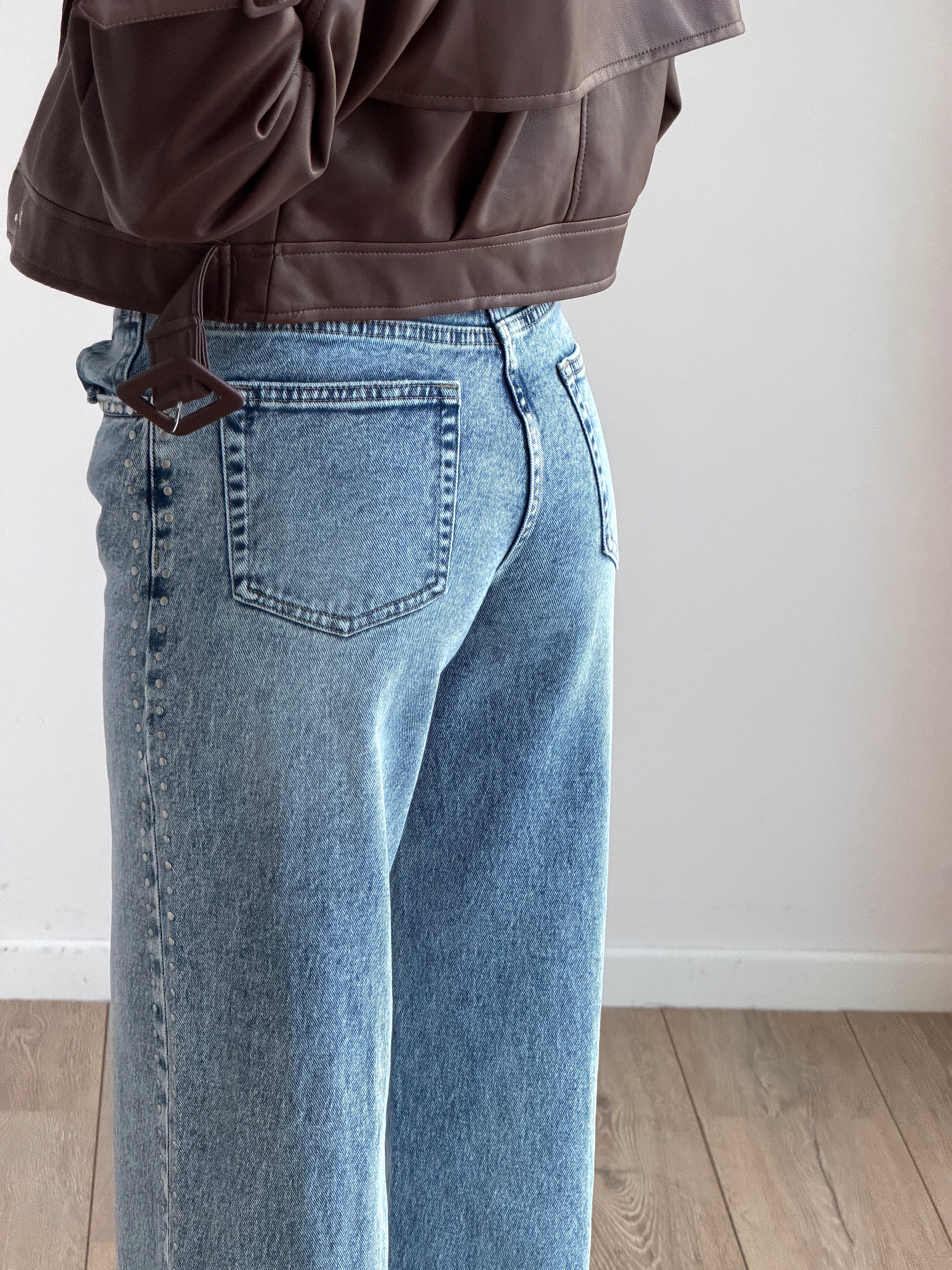 DENIM ROCKSTUD