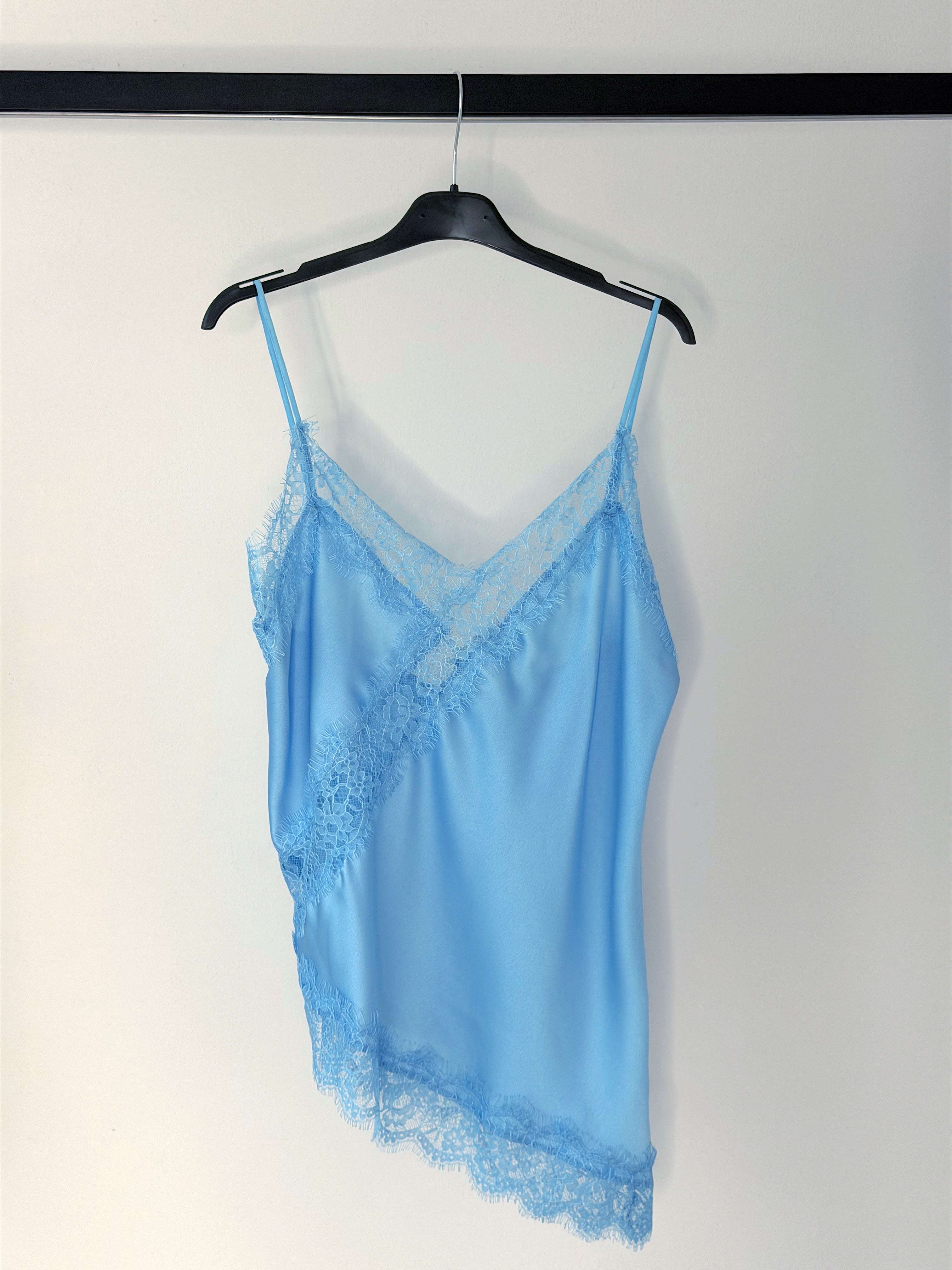 CANOTTIERA ASSIMETRICA CON PIZZO