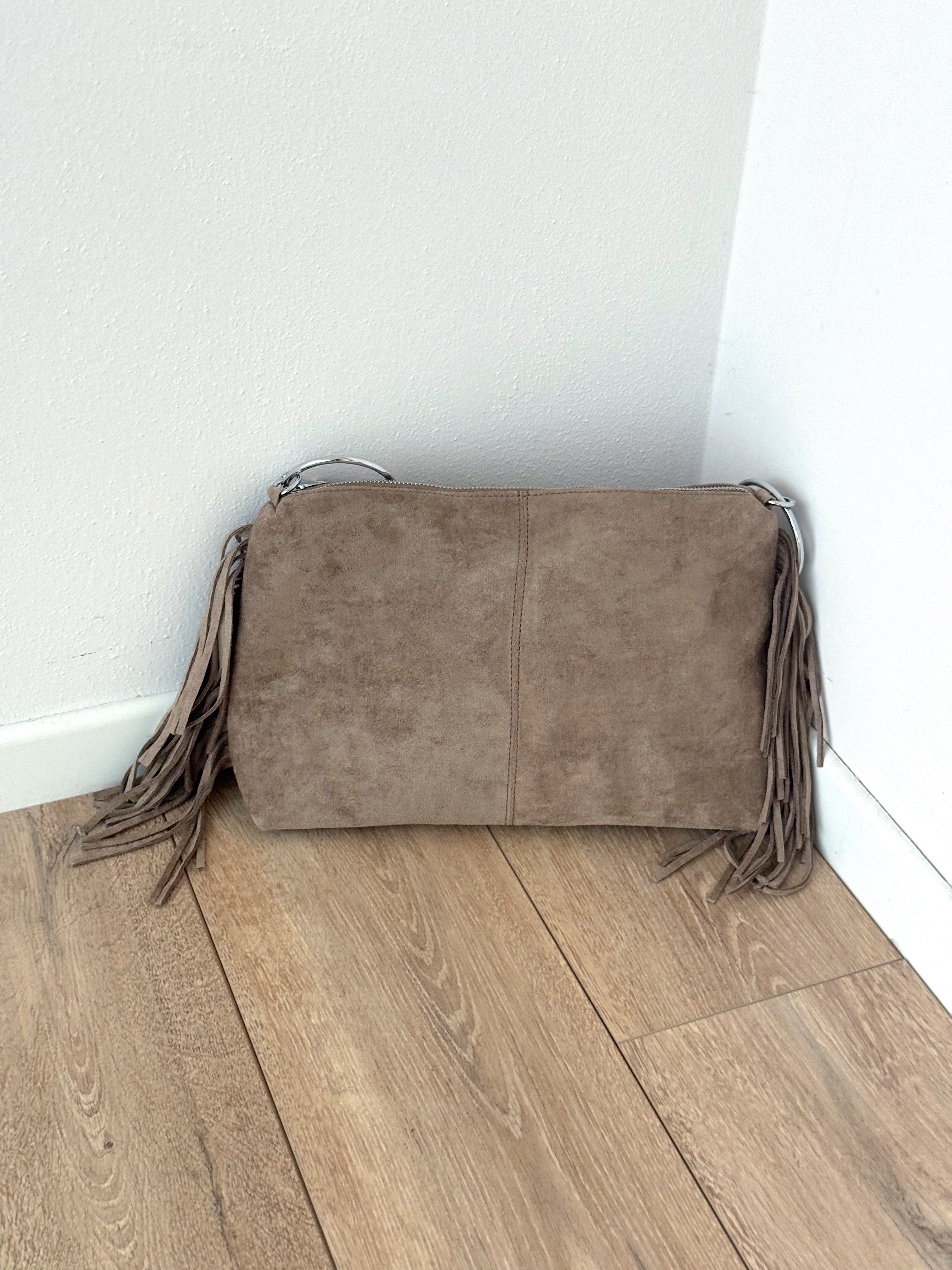 BORSA FRANGE ECO CAMOSCIO
