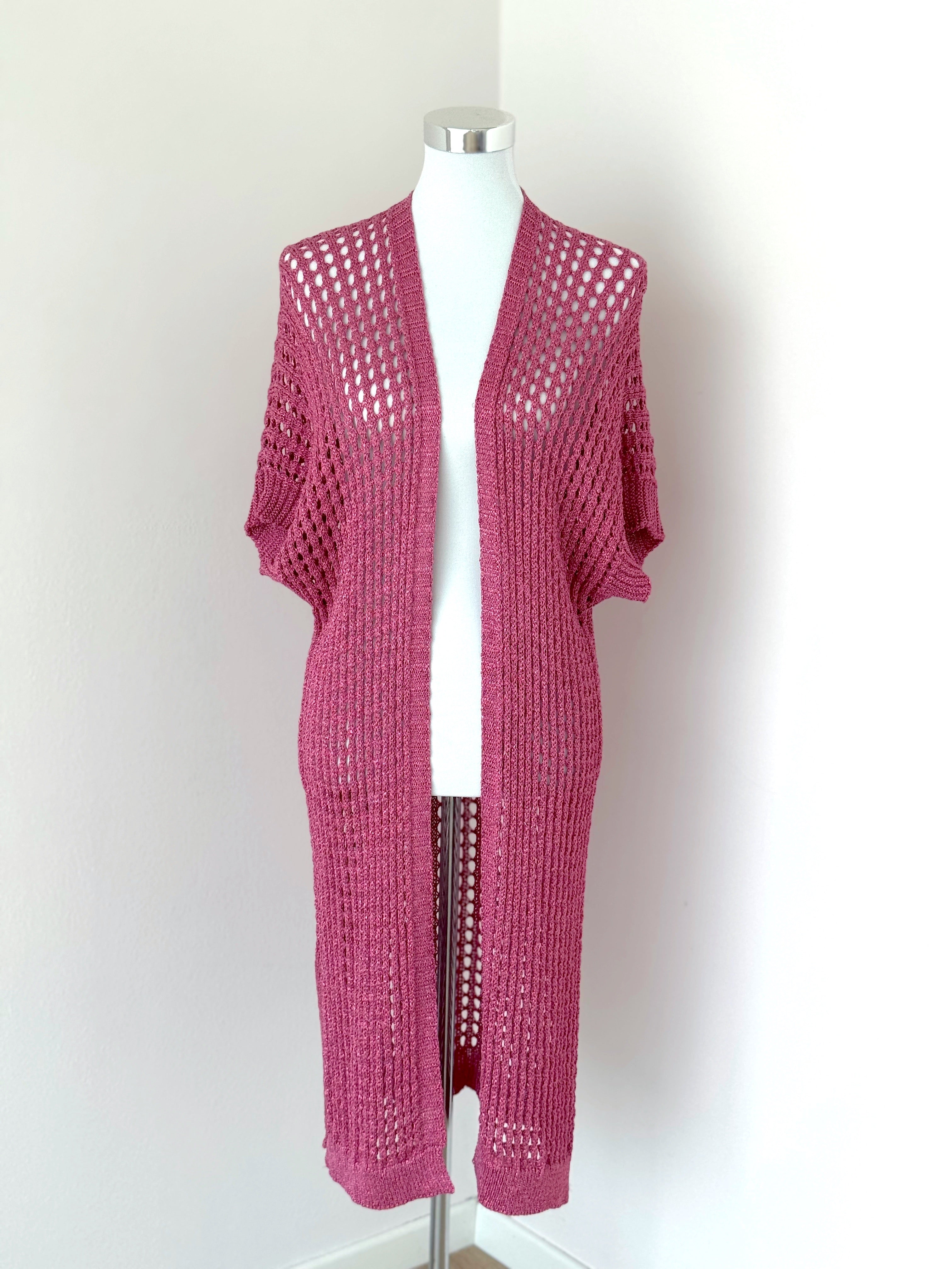 CARDIGAN - COPRICOSTUME RETE LUREX