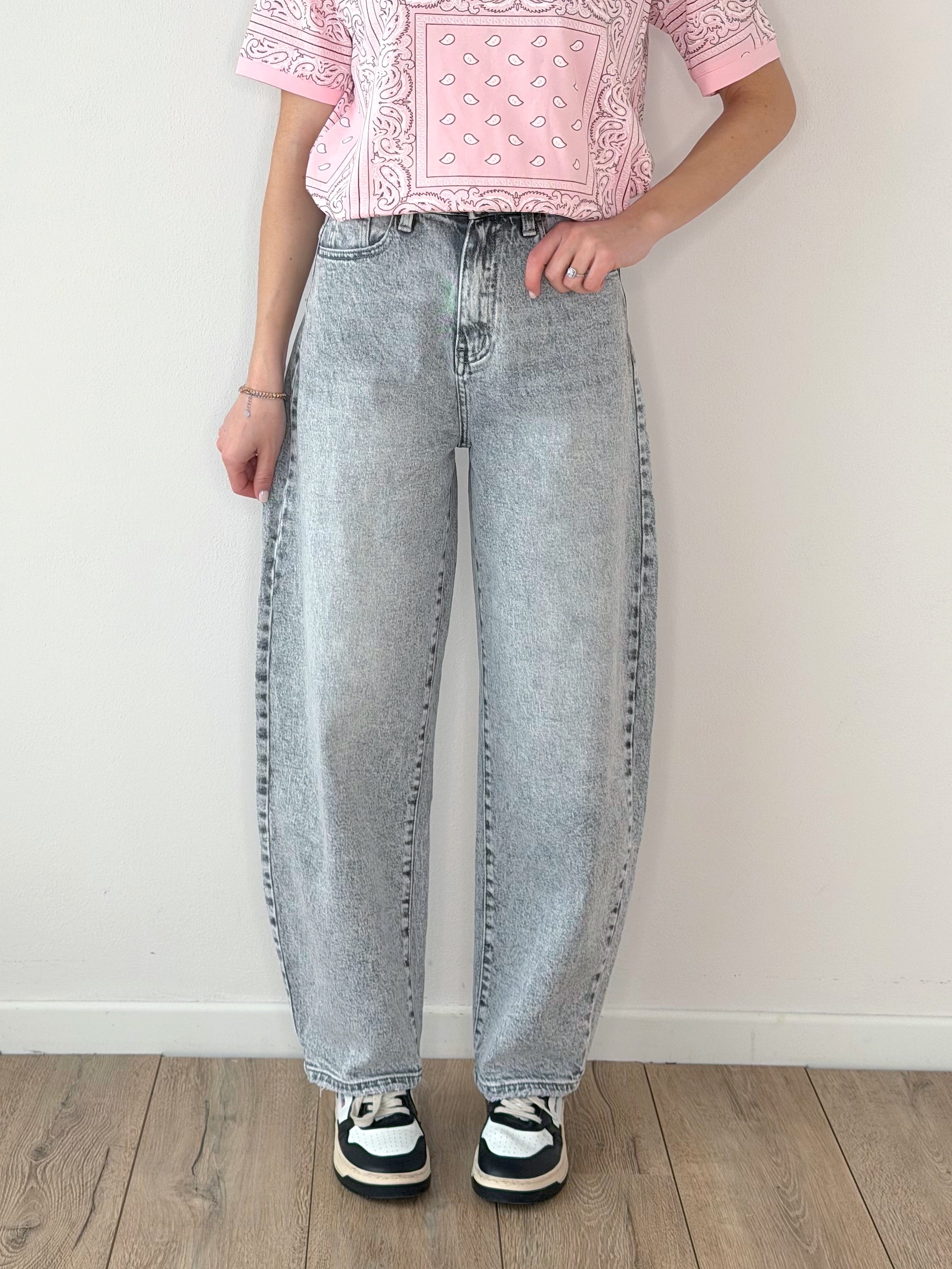 DENIM BALLOON EVA GREY