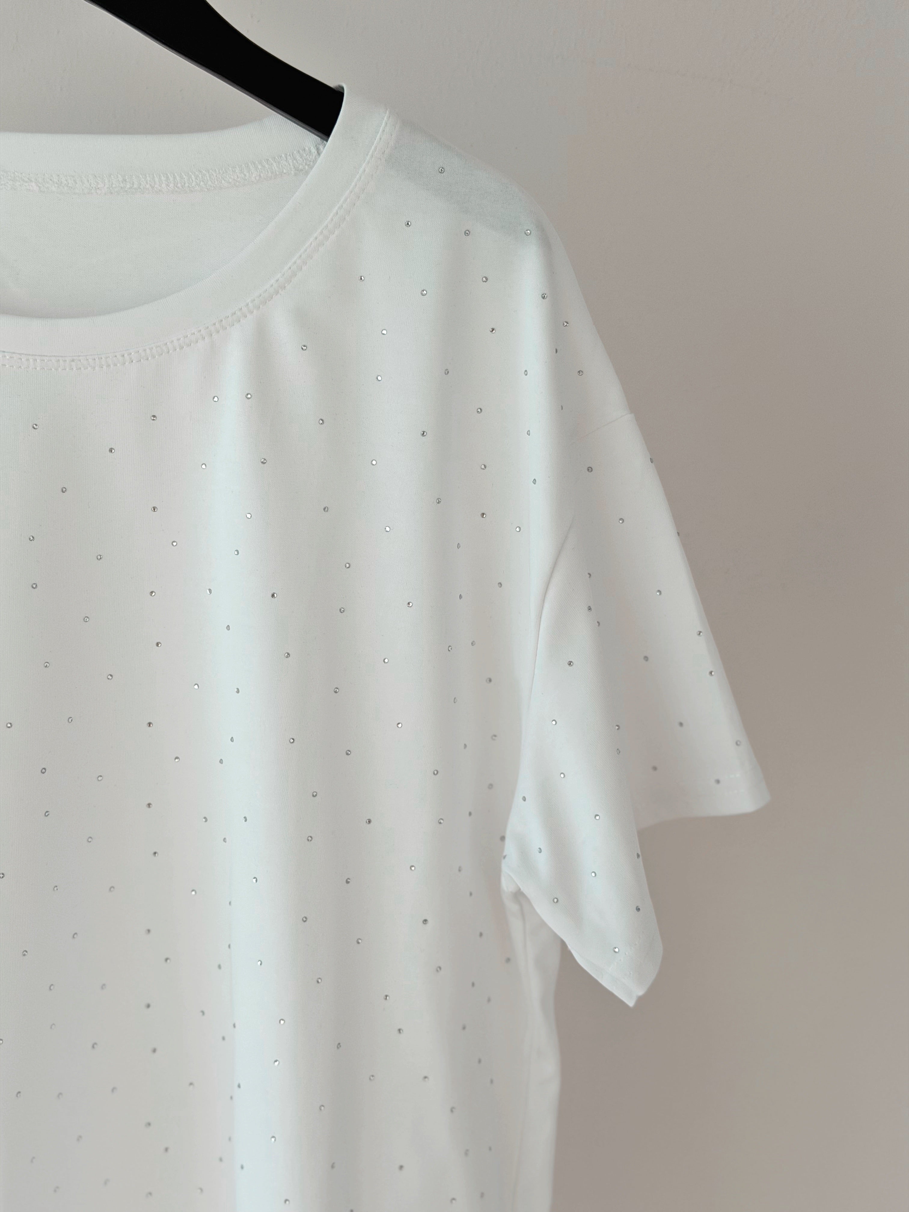 T-SHIRT OVER CON STRASS