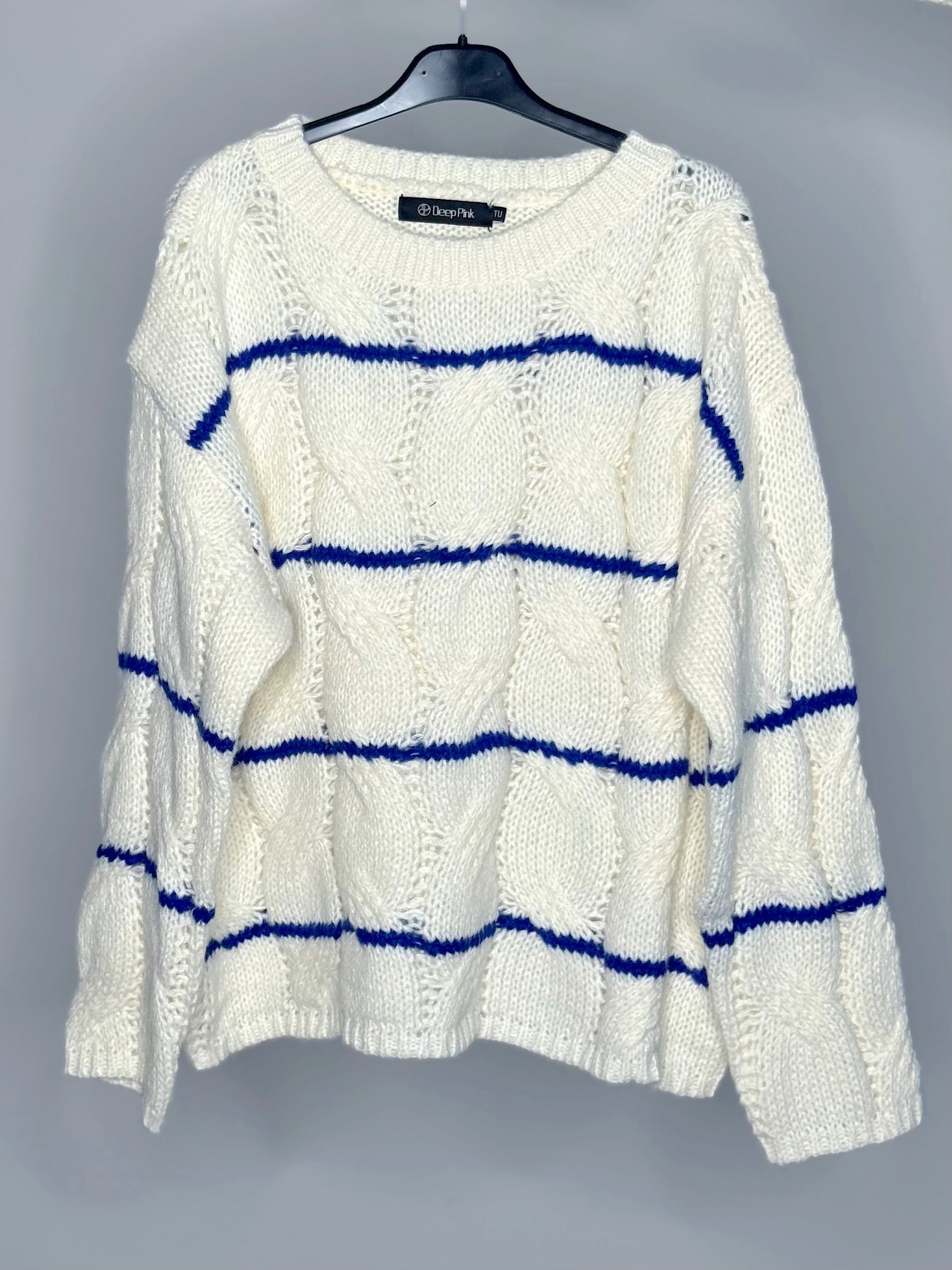 MAGLIONE OVER CON TRECCE