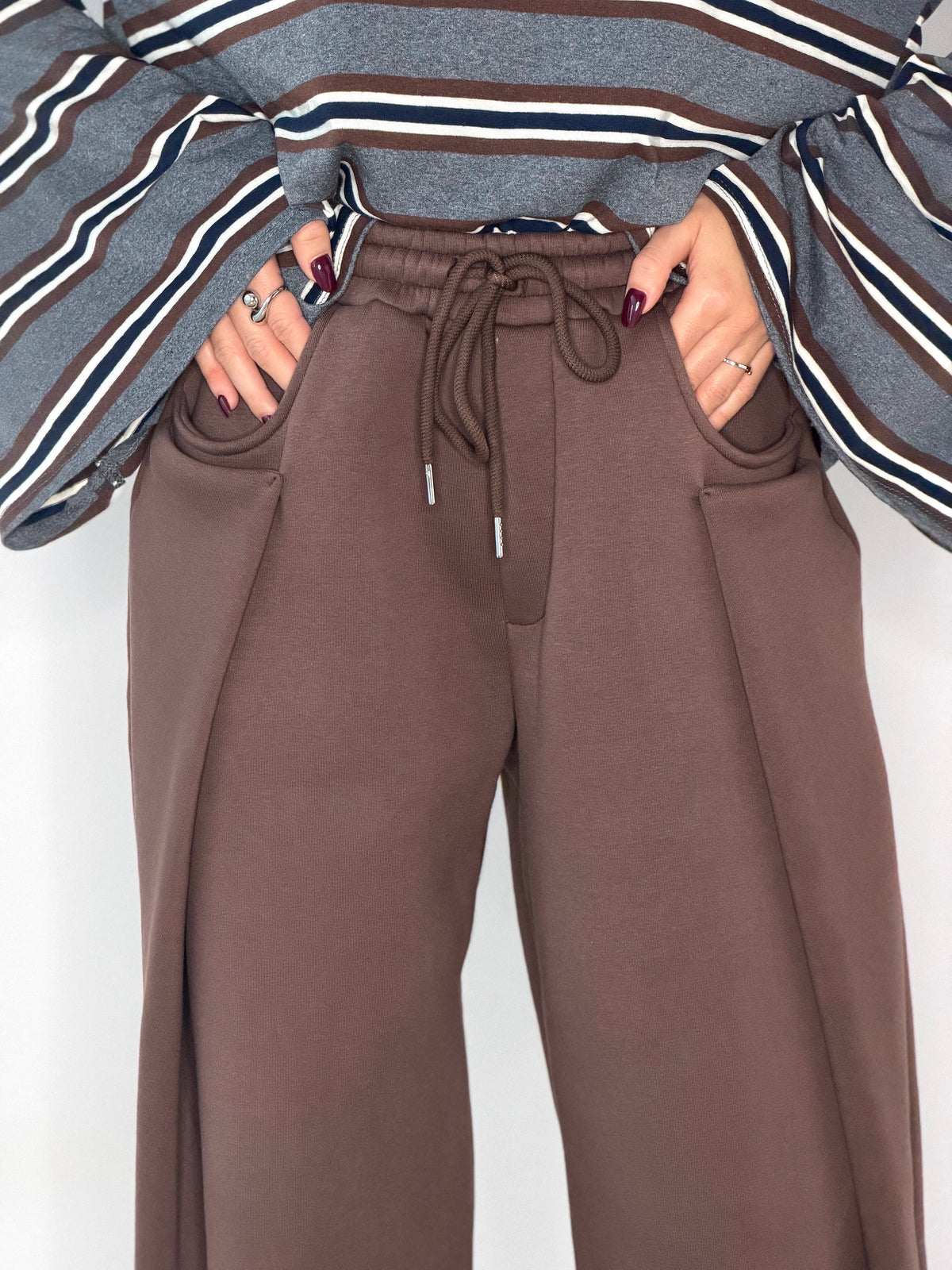 PANTALONE TUTA BALLOON FELPATO BY JUST WEST
