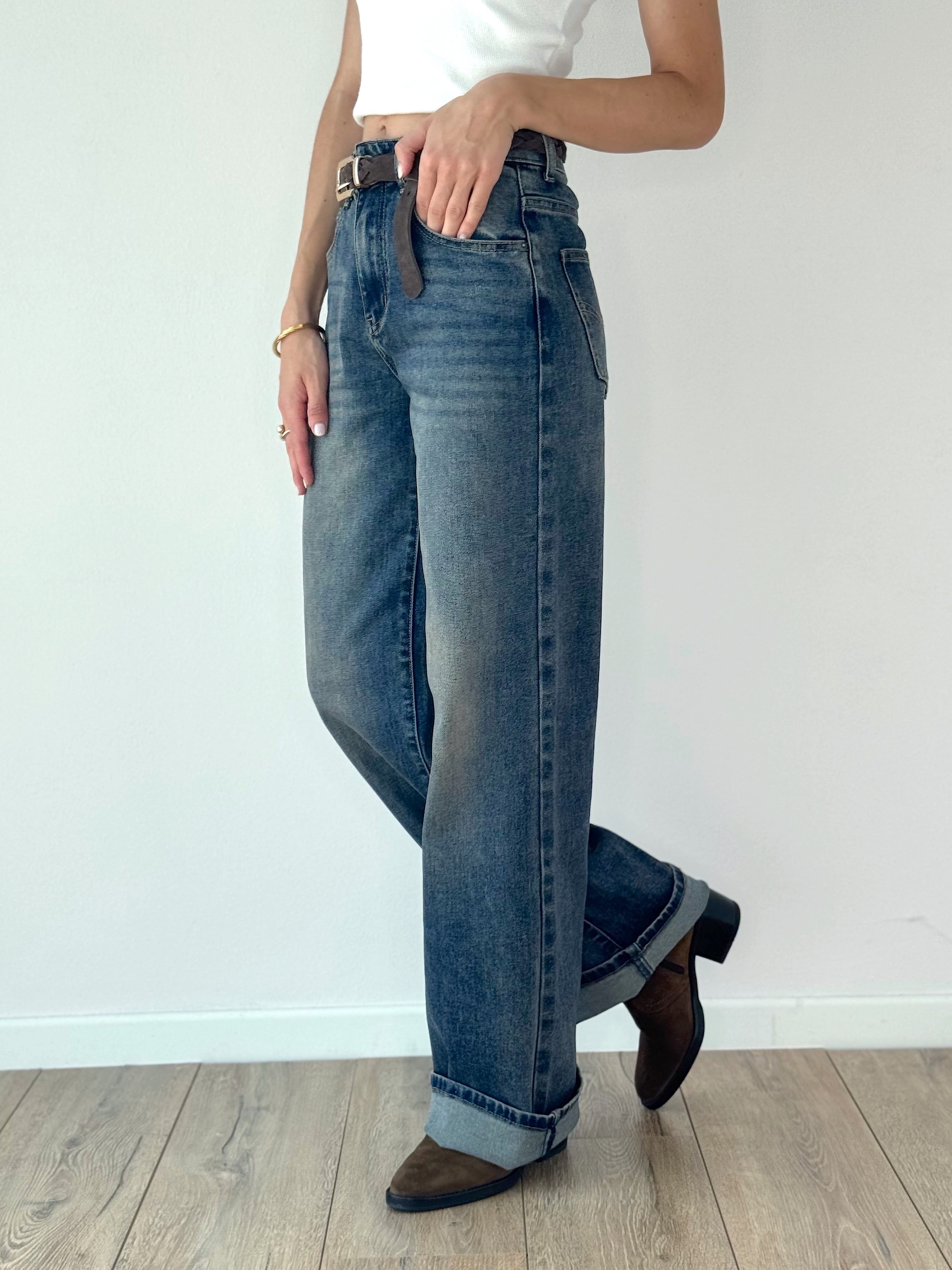 DENIM LONG WIDE LEG