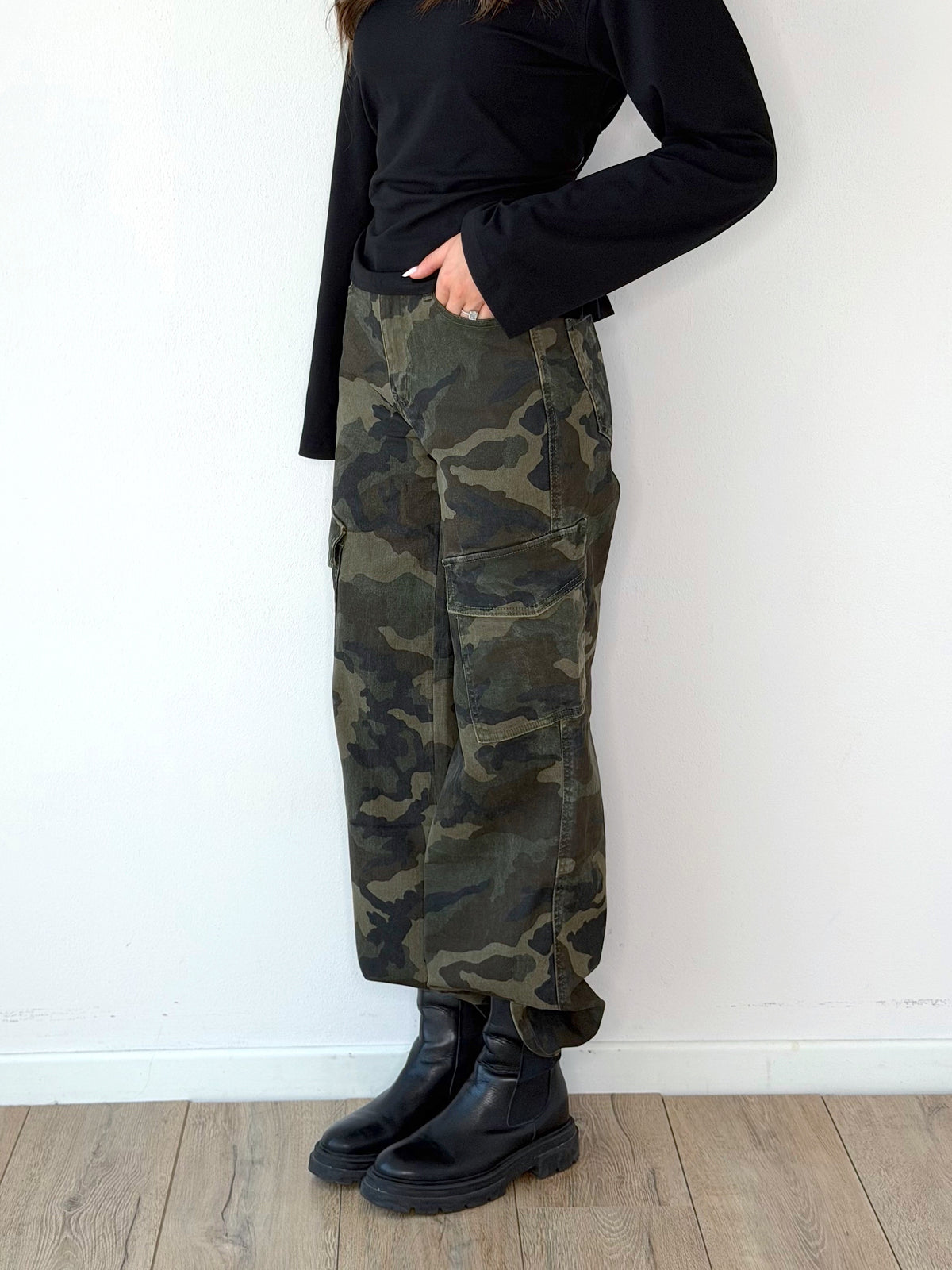 DENIM CARGO STRAIGHT CAMOUFLAGE