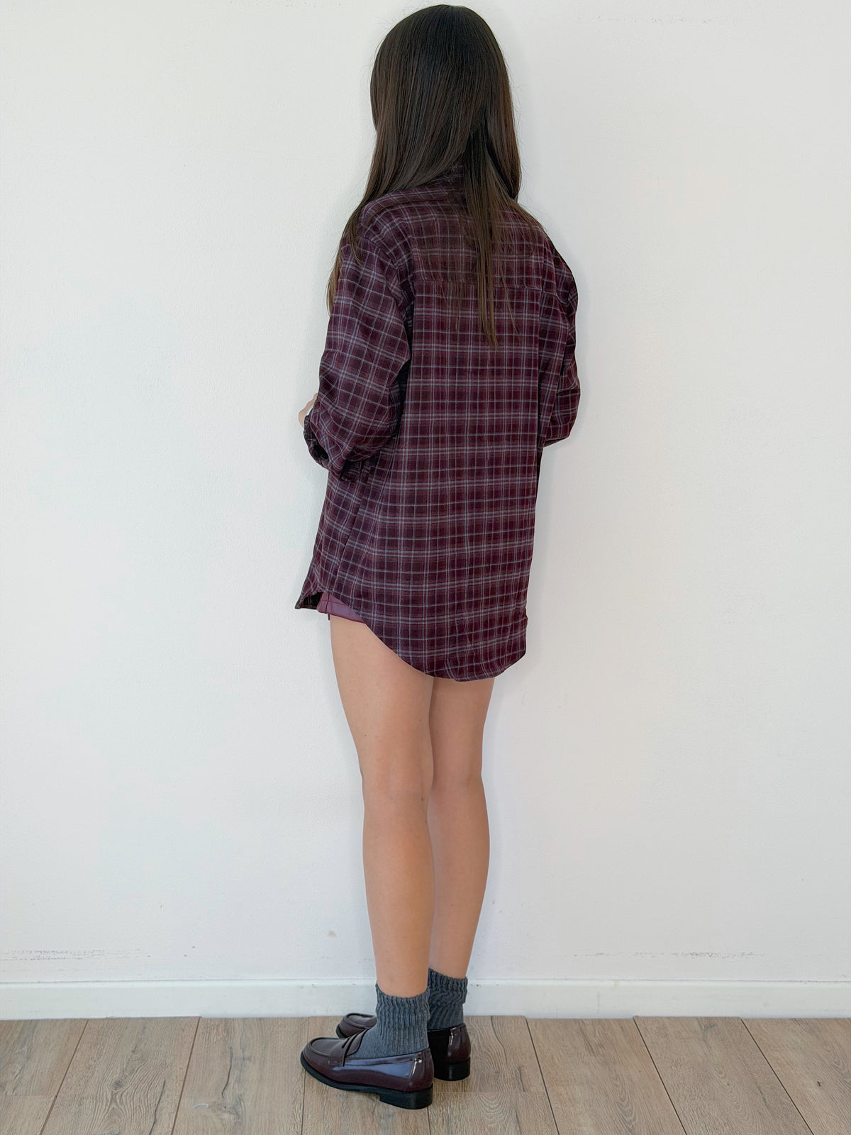 CAMICIA QUADRI IN FLANELLA CON MAXI BOTTONI ( REMOVIBILI )